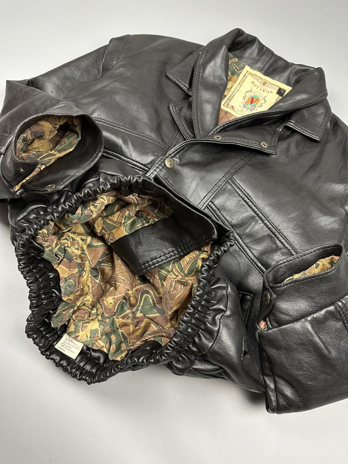 Vintage 🔥Rare Sick🔥Vintage Bottega Soft Leather Jacket Size US L / EU 52-54 / 3 - 9 Thumbnail
