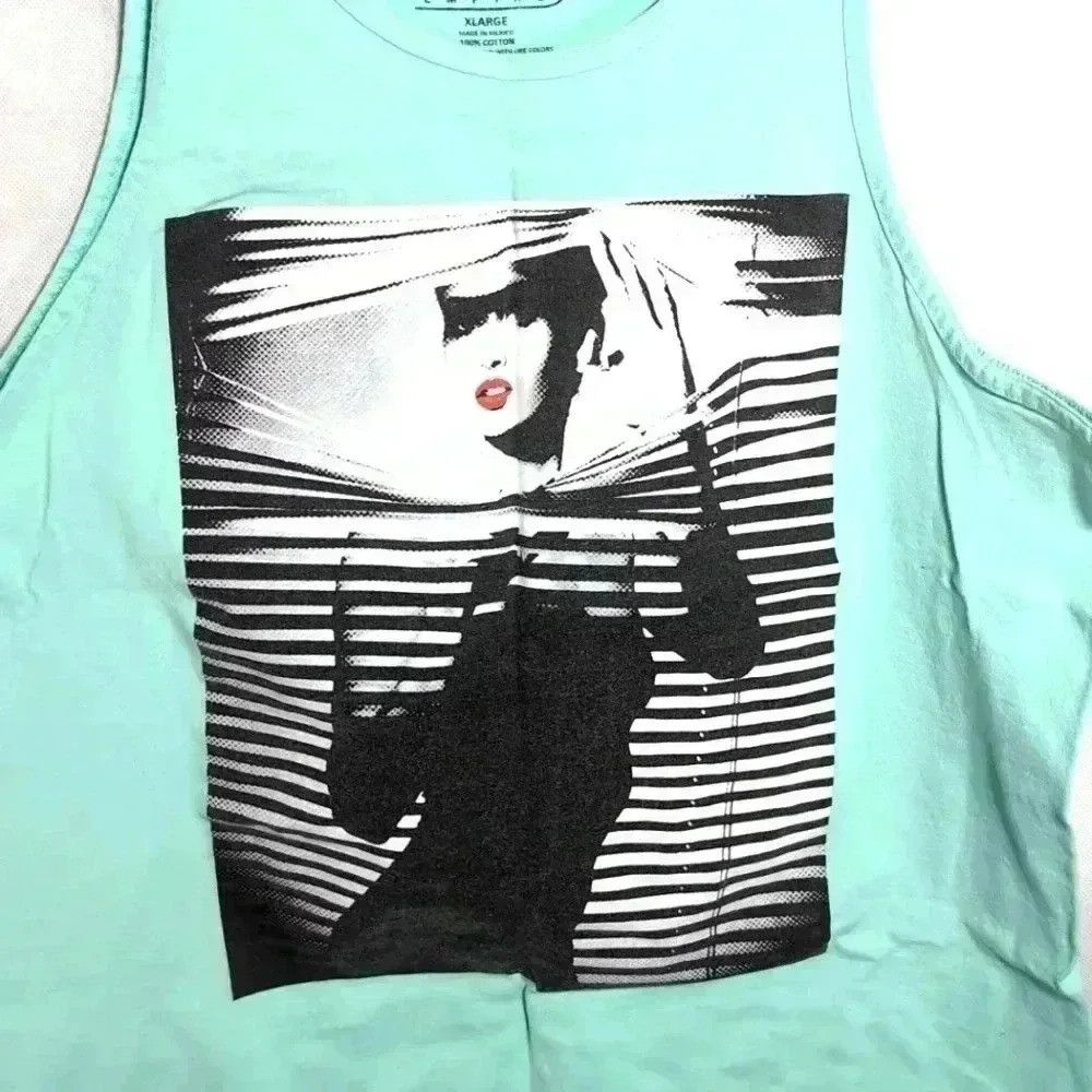 Vintage Girl Through Blinds Blue Tank top by Creative Empire sz XL Size US XL / EU 56 / 4 - 1 Thumbnail