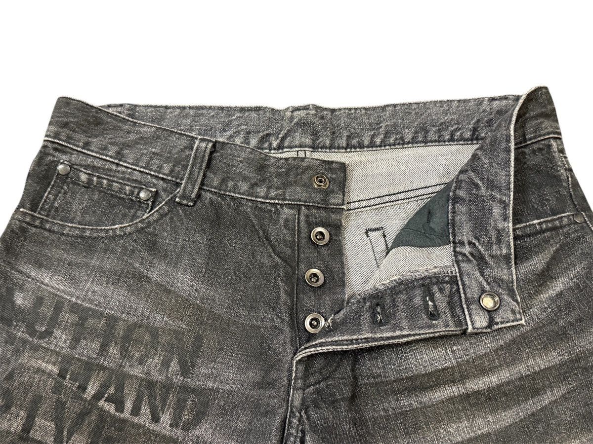 If Six Was Nine × Le Grande Bleu (L.G.B.) Very Rare Schorl Distressed Flare Printed Jeans Size US 32 / EU 48 - 10 Thumbnail
