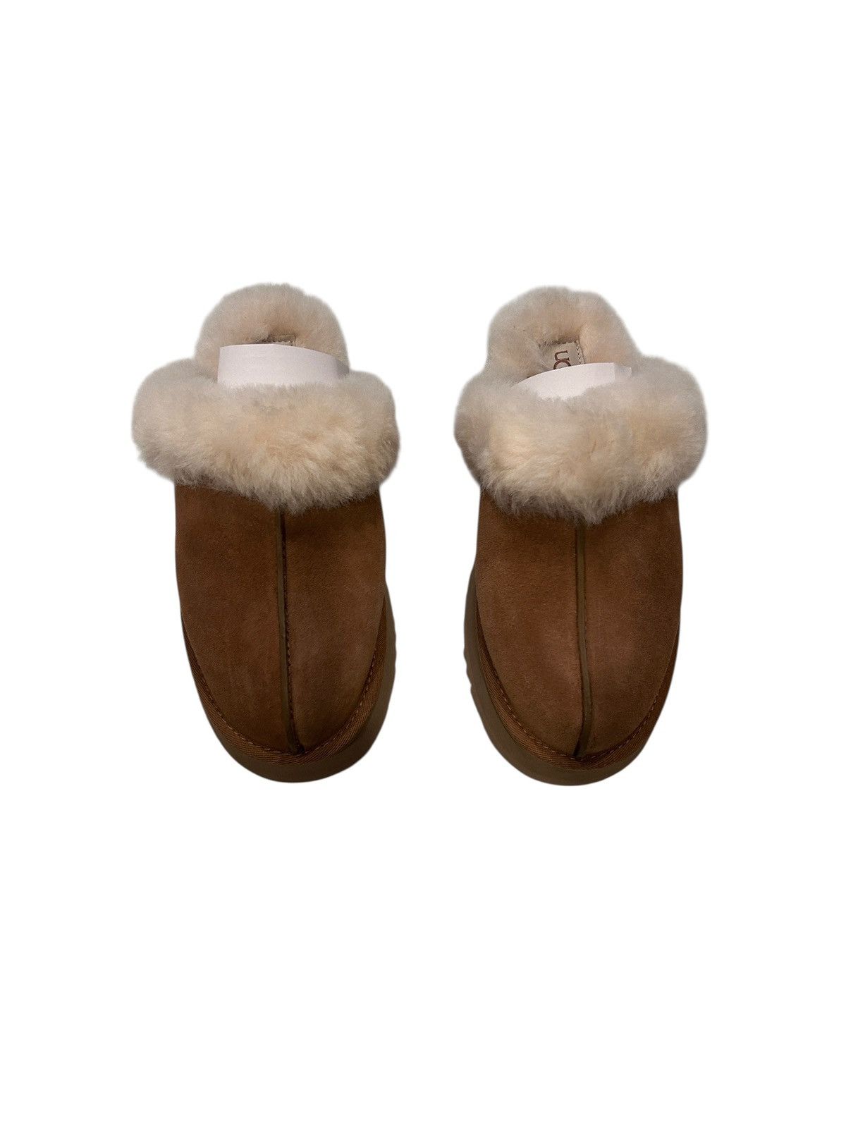 Ugg Women's UGG Brand Disquette Platform Slippers 9 Chestnut Size US 9 / IT 39 - 1 Thumbnail