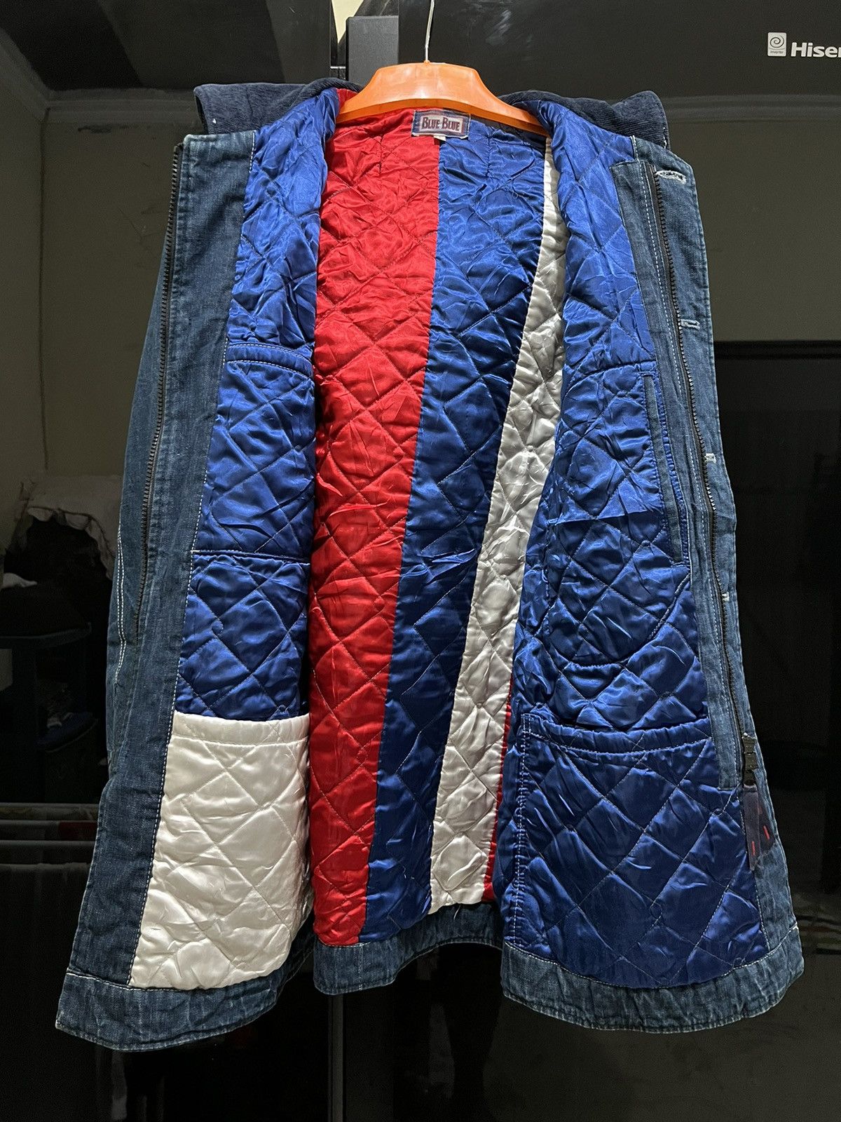 Blue Blue Japan Blue Blue japan Padded Denim Chore Jacket With Hoodie Size US M / EU 48-50 / 2 - 5 Thumbnail