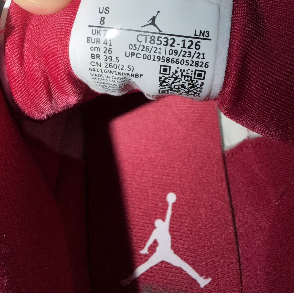 Jordan Brand Jordan 3 Retro ‘Cardinal Red’ Size 8M Size US 8 / EU 41 - 6 Thumbnail