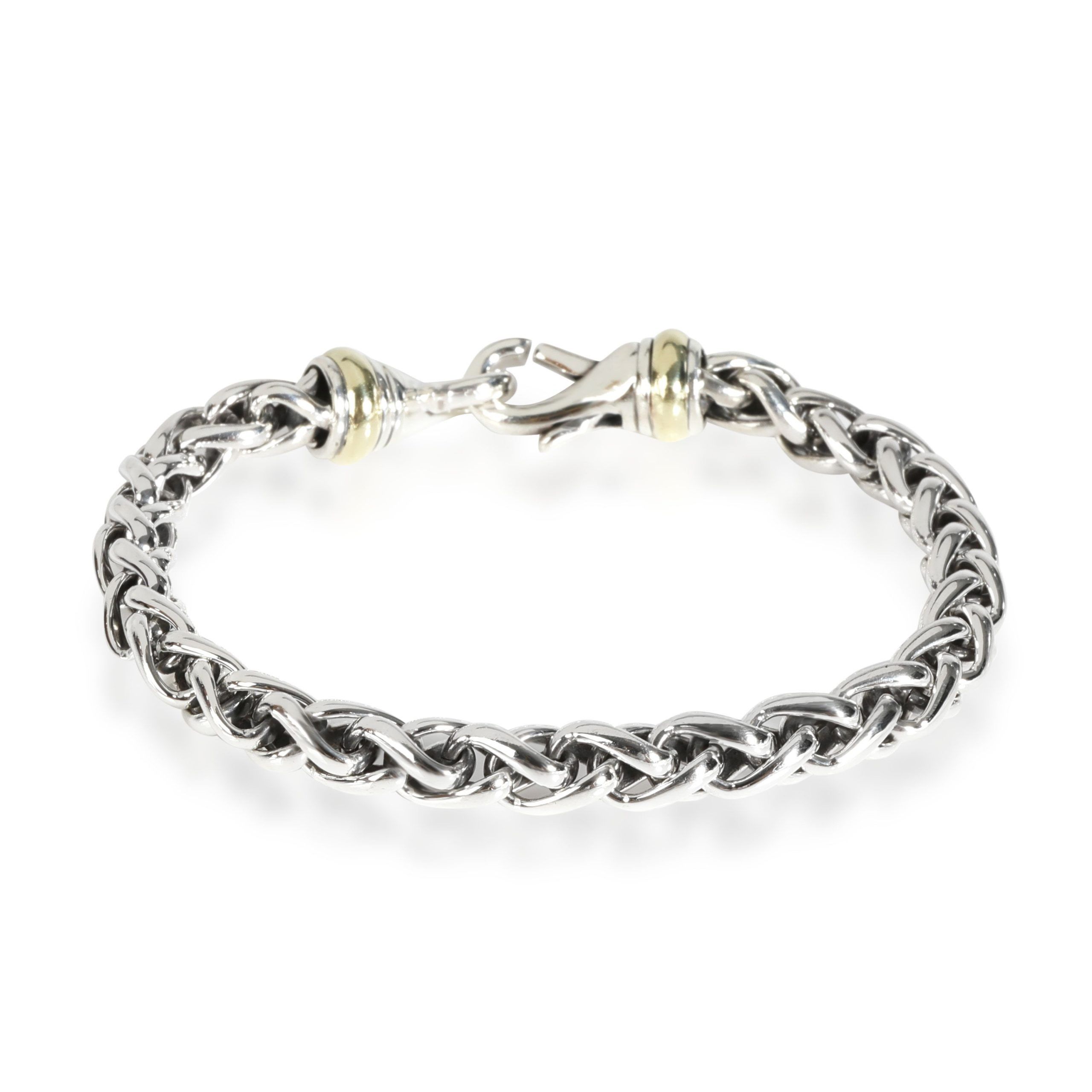 image of David Yurman Wheat Bracelet In 14K Yellow Gold/sterling Silver, Women's