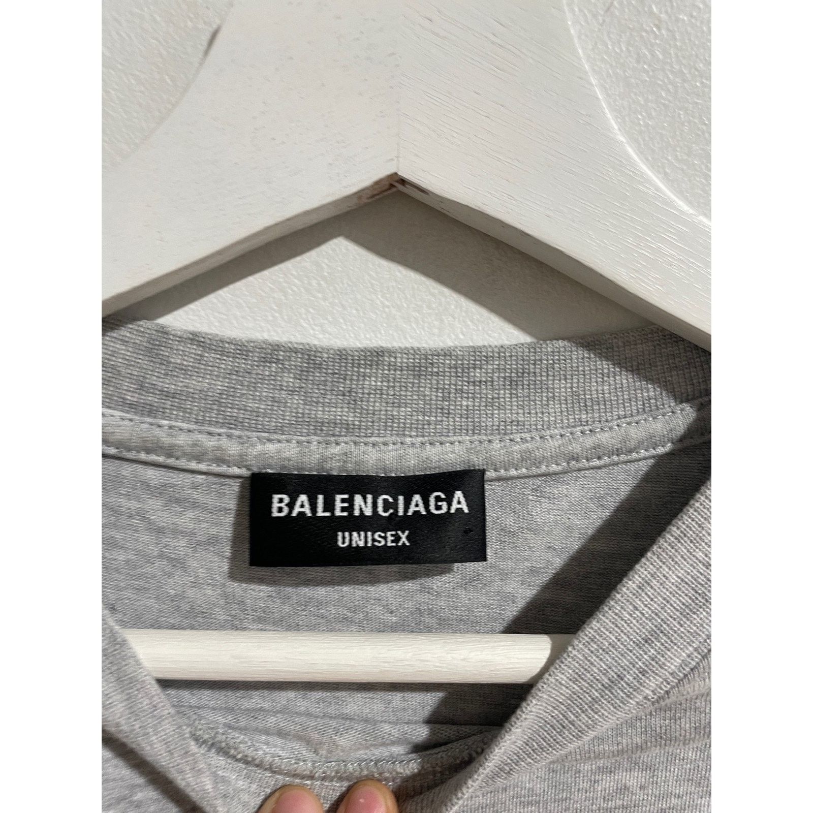 Balenciaga BALENCIAGA GREY 90% 10% MYSELF TEE SIZE MEDIUM PREOWNED Size US M / EU 48-50 / 2 - 4 Thumbnail