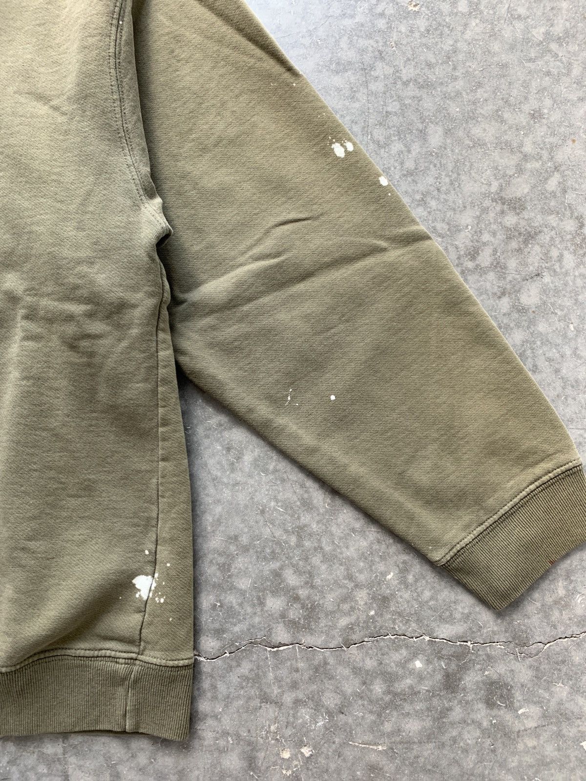 Lands' End × Vintage Crazy Vintage 90s Faded Olive Painter Sweatshirt Boxy Fit Size US XL / EU 56 / 4 - 6 Thumbnail
