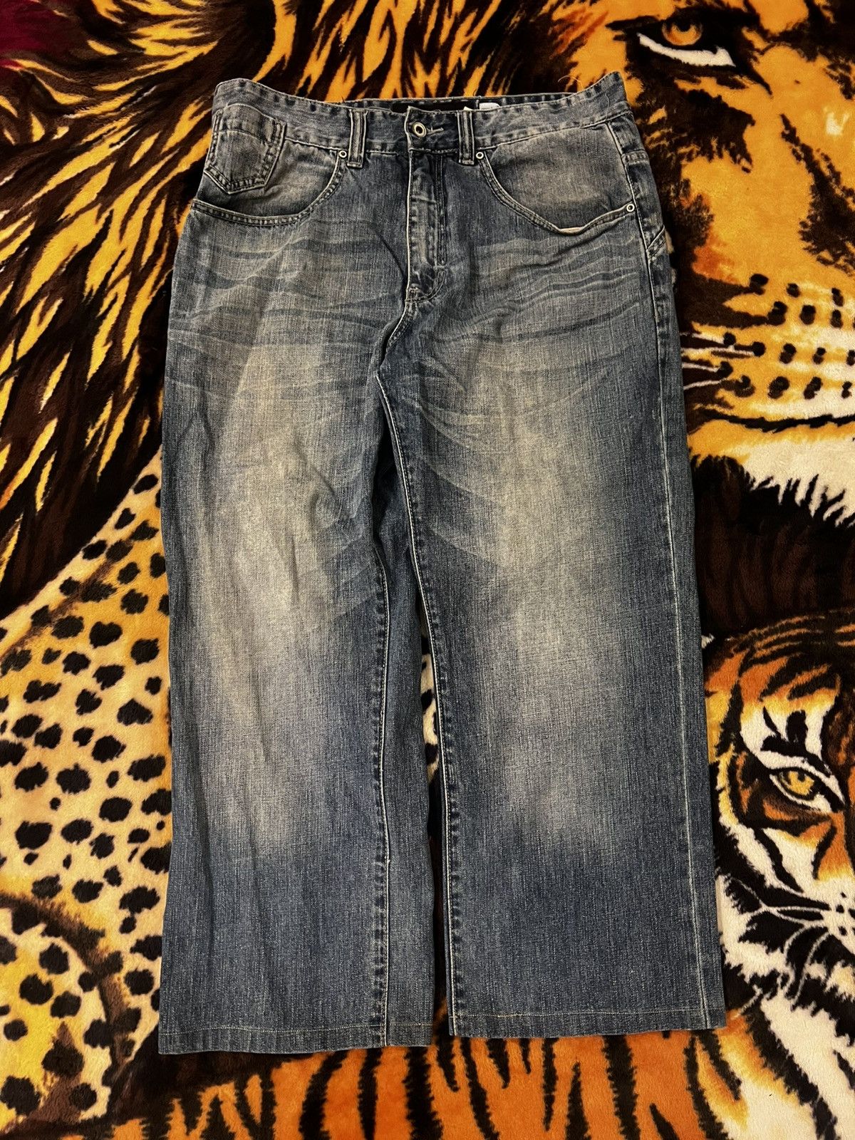 Rocawear × Vintage Y2K Rocawear R+ Baggy Jeans Size US 34 / EU 50 - 10 Thumbnail