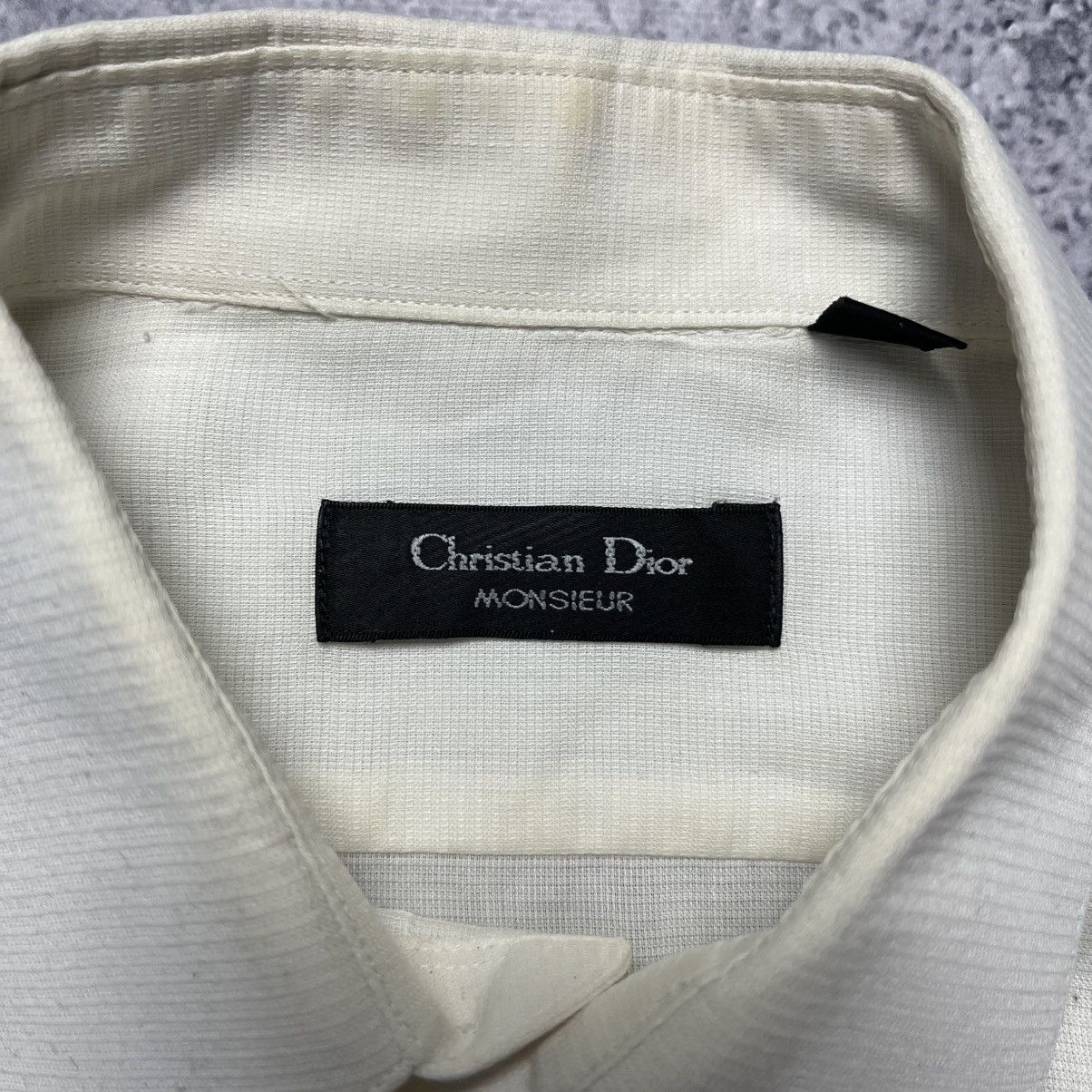 Christian Dior Monsieur Vintage Christian Dior Monsieur White Shirt Button Up Luxury Size US L / EU 52-54 / 3 - 9 Thumbnail