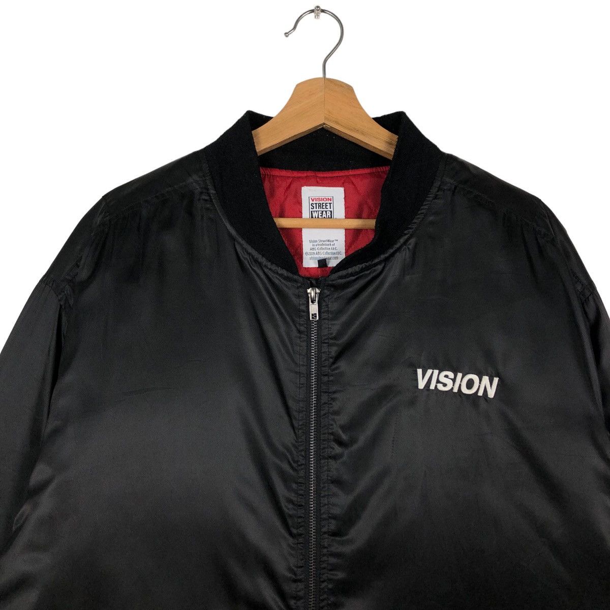 Japanese Brand 🔥Rare Spell Out Big Logo Bomber Jacket Vision Street Wear Size US L / EU 52-54 / 3 - 2 Thumbnail