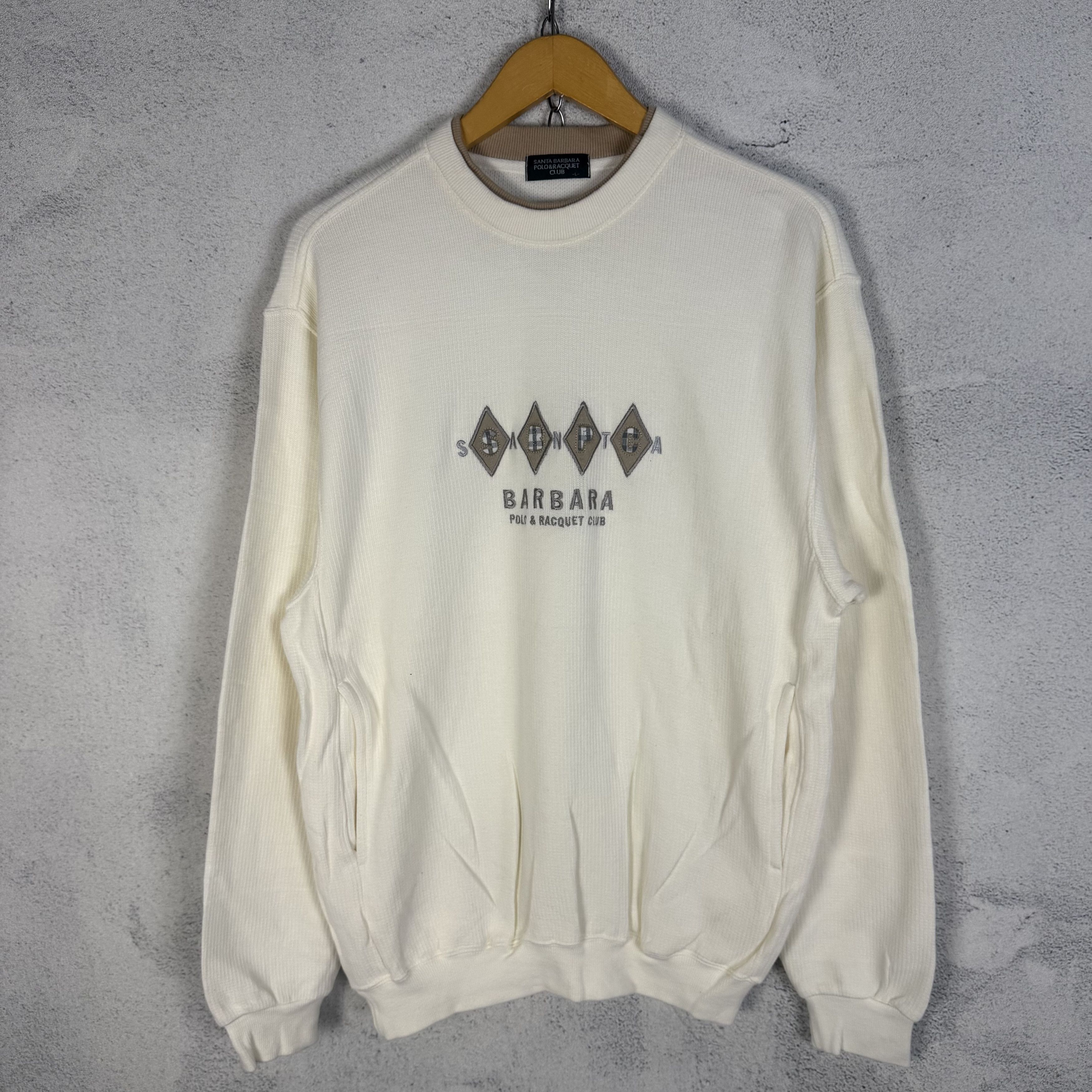Vintage Santa Barbara Polo Racquet Club Sweatshirt Crewneck Size US L / EU 52-54 / 3 - 1 Thumbnail