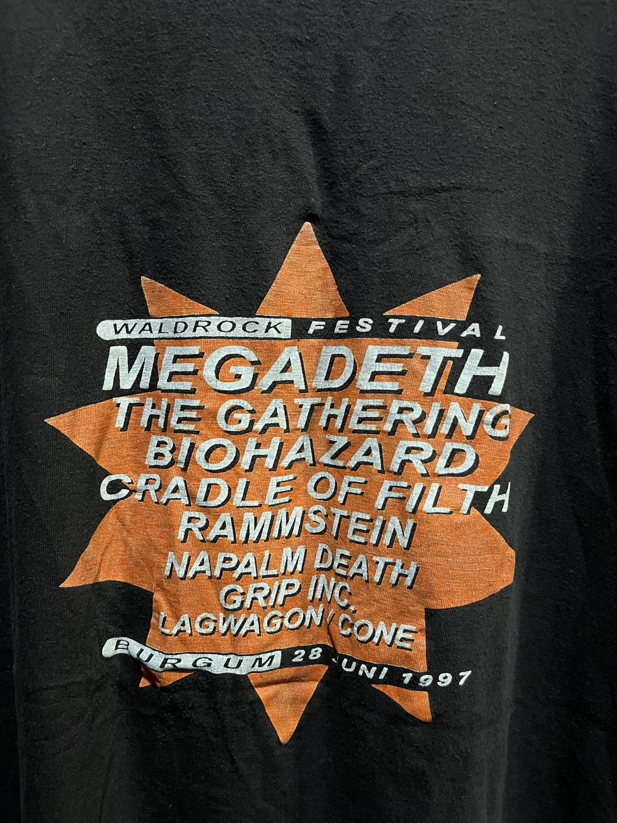 Band Tees Waldrock Festival MetalBand Tour Tee Logo 1997s Size US L / EU 52-54 / 3 - 4 Thumbnail
