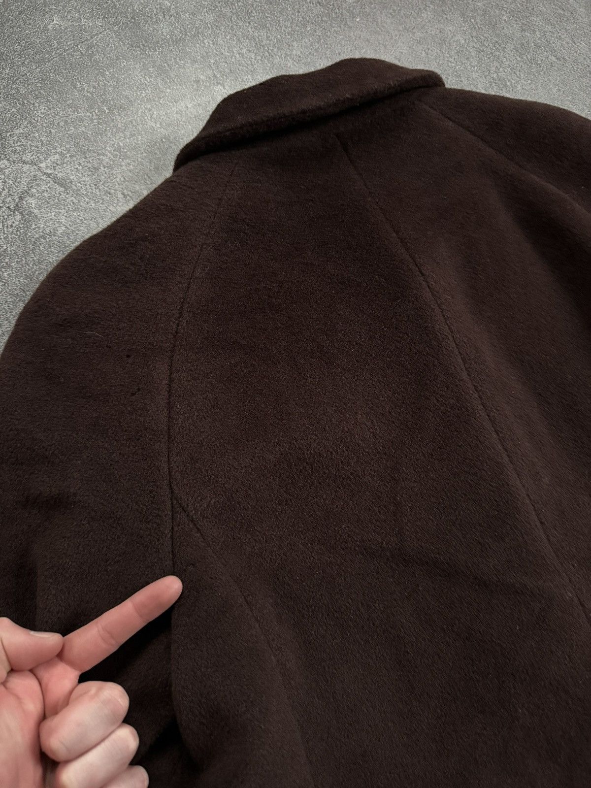 Escada Escada 42size Retro vintage brown wool coat long jacket 00s Size M / US 6-8 / IT 42-44 - 20 Thumbnail