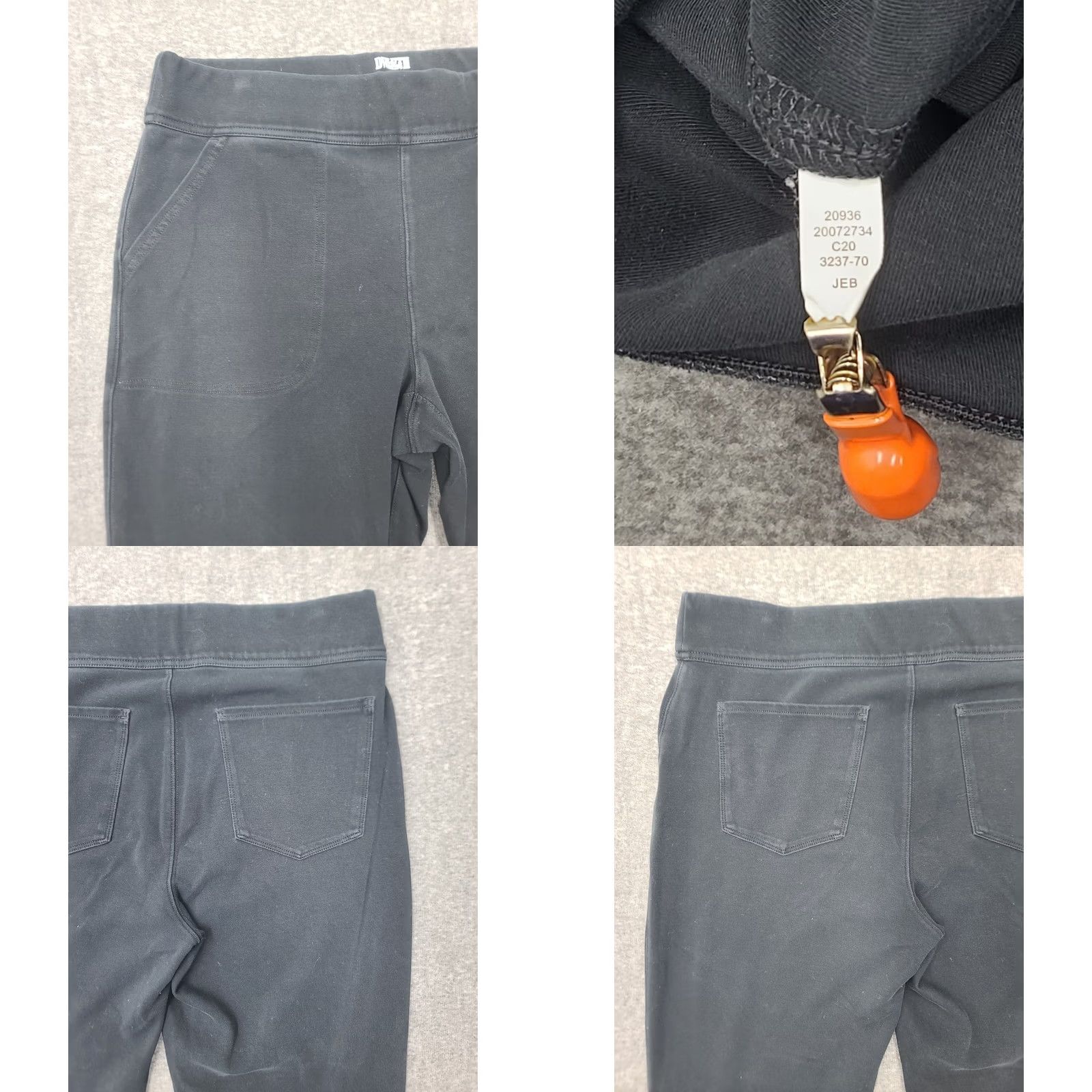 Vintage Duluth Trading NoGA Naturale Slim Leg Pants Black Womens L Athleisure Size 36" / US 14 / IT 50 - 8 Thumbnail