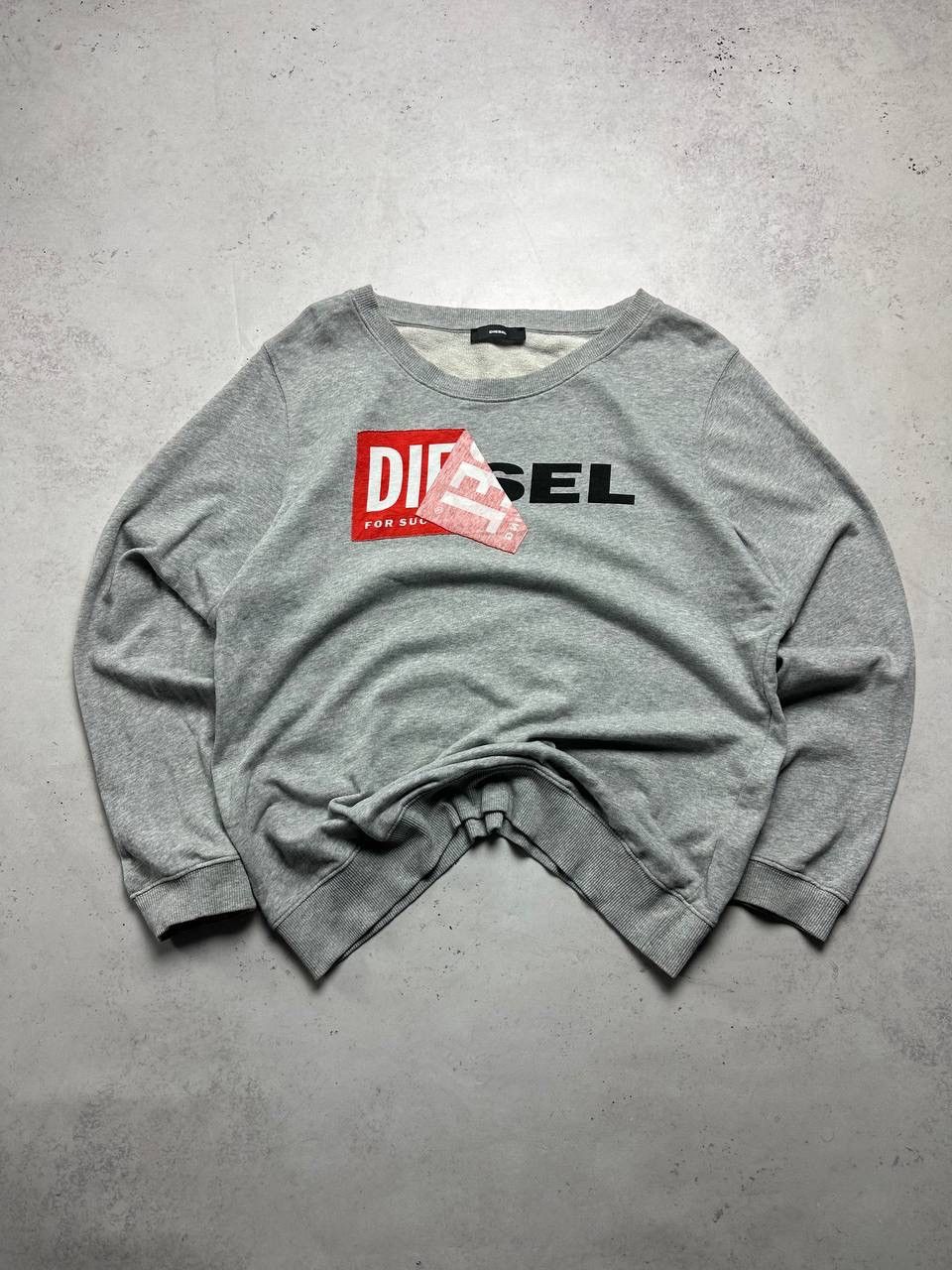 Diesel × Vintage Vintage Diesel Big Logo Boxy Sweatshirt M Size US M / EU 48-50 / 2 - 2 Thumbnail