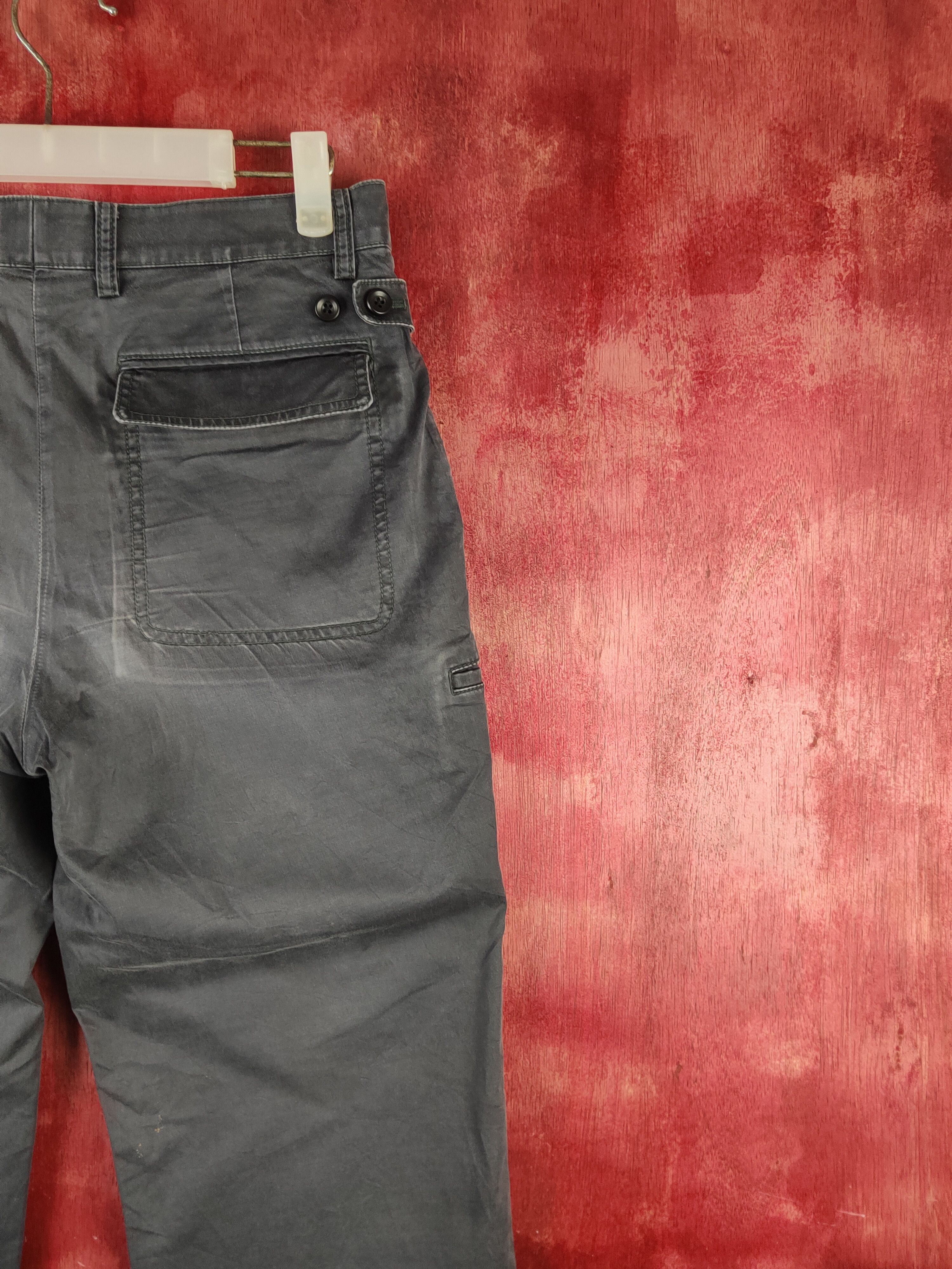 Japanese Brand Mind Free Gray Faded Multipocket Tactical Cargo Pants #S1723 Size US 30 / EU 46 - 10 Thumbnail
