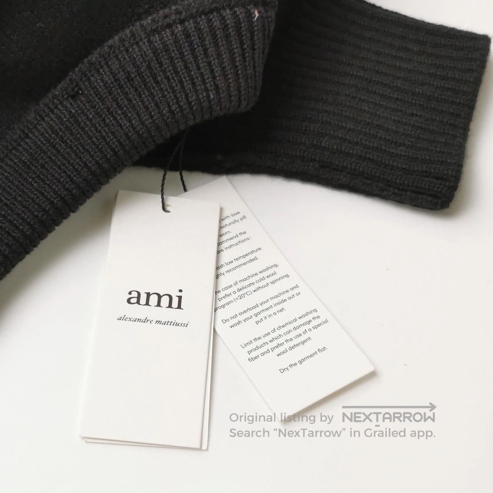 AMI AMI Alexandre Mattiussi Wool Heart Sweater S. Size US S / EU 44-46 / 1 - 1 Thumbnail