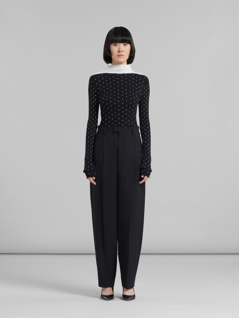Marni o1f1d3z0326 Tailored Trousers in Black Size 26" / US 2 / IT 38 - 2 Thumbnail