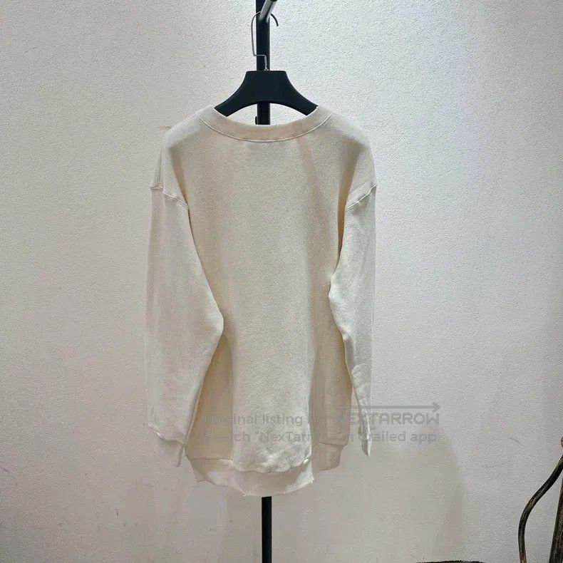 Gucci Gucci Beige graffiti letter printed round-neck sweatshirt Size US M / EU 48-50 / 2 - 2 Thumbnail