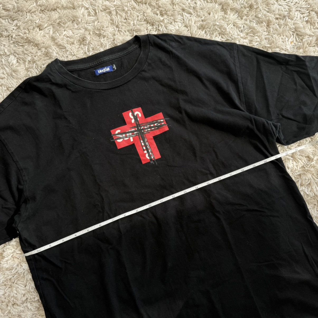 Other BLOCKAIT Hong Kong Brand Supreme Cross Tee Size US M Size US M / EU 48-50 / 2 - 3 Thumbnail
