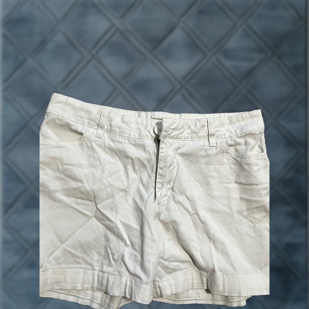 Lee VINTAGE Lee Women Chino Shorts Size 12 Mid Rise White Casual Travel Activewear Size 34" / US 12 / IT 48 - 1 Thumbnail