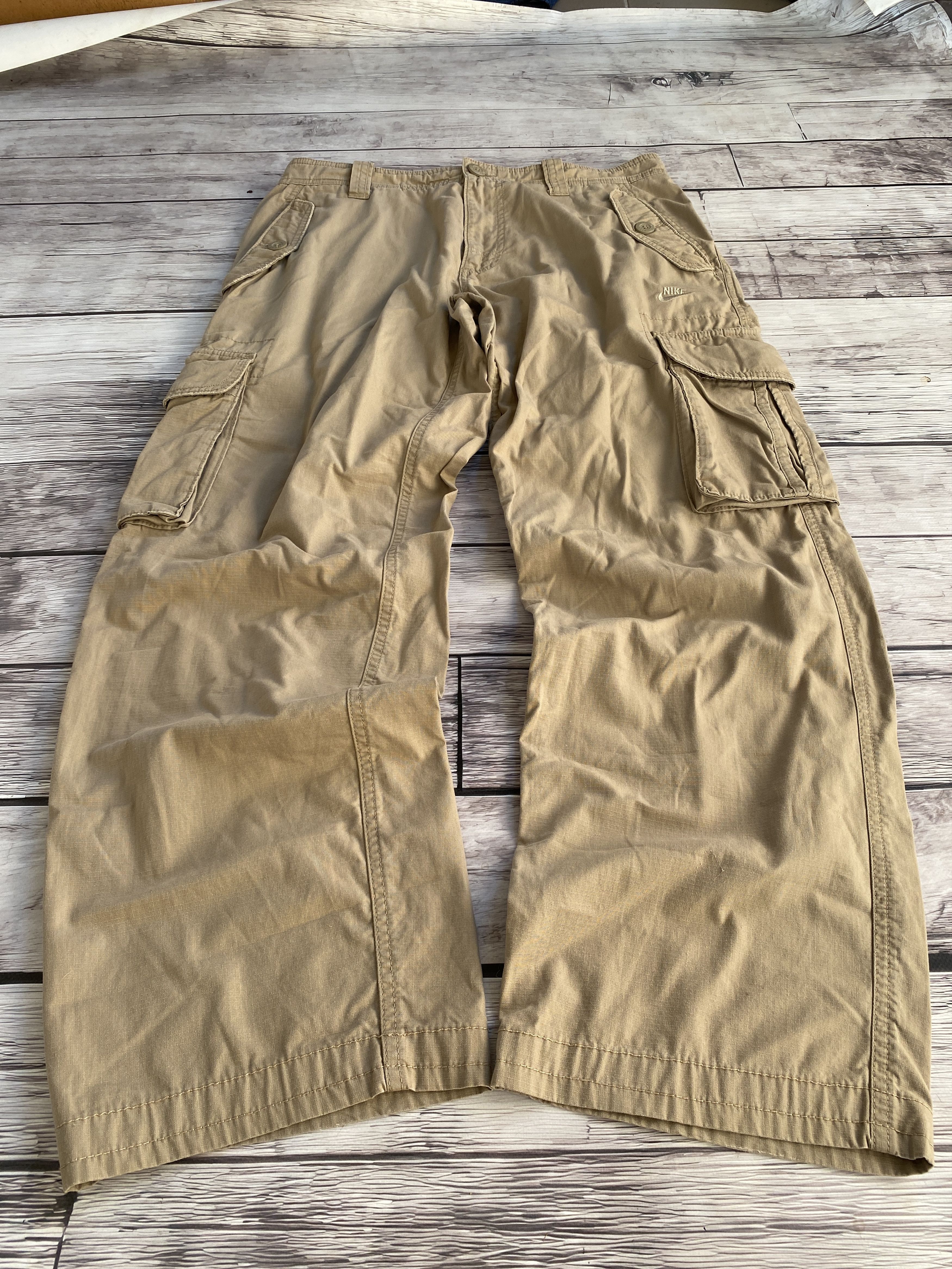 If Six Was Nine × Japanese Brand × Vintage Vintage Avant Garde Balenciaga Opium Style Nike Cargo Pants Size US 32 / EU 48 - 1 Thumbnail