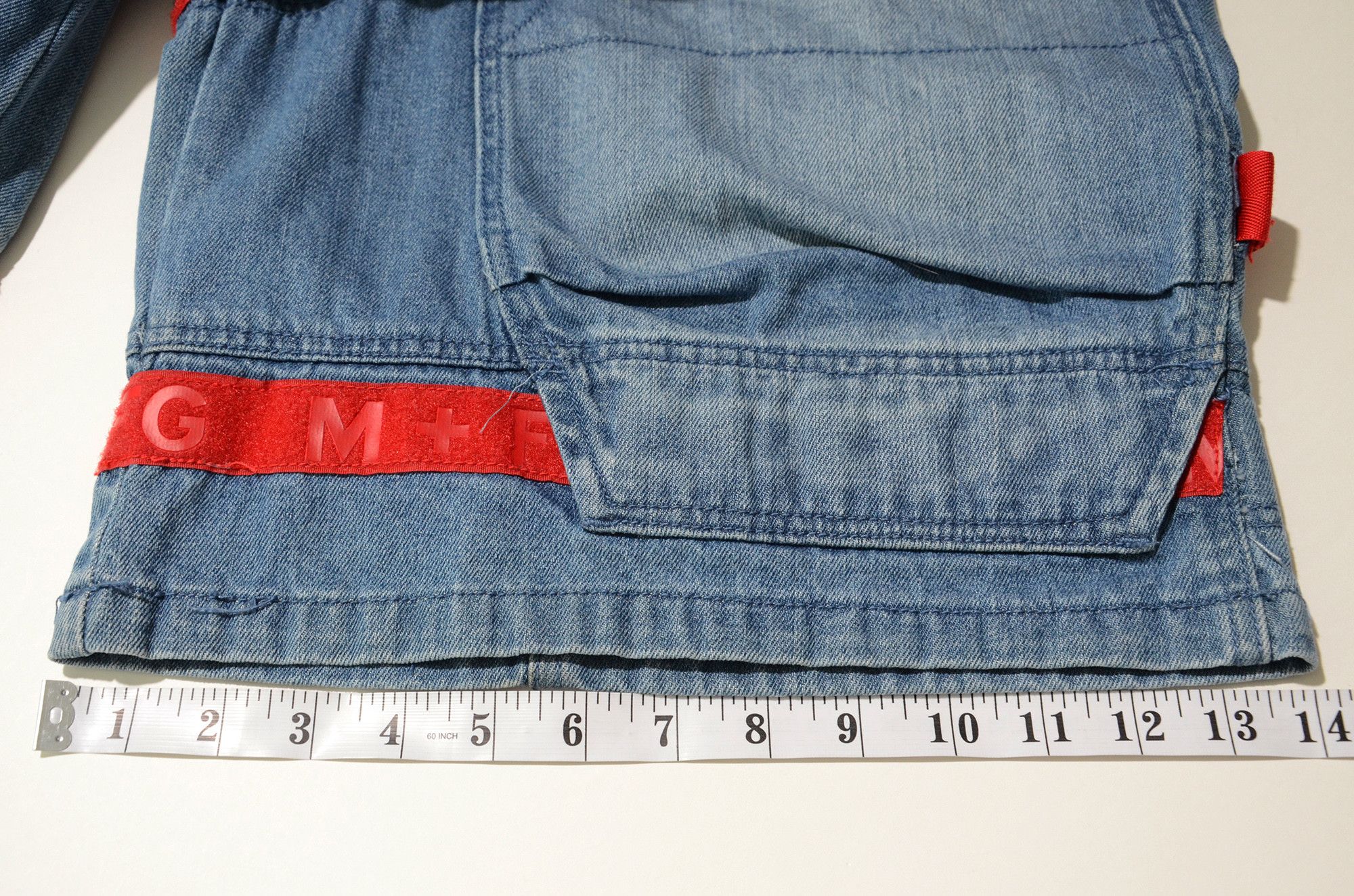 Marithe + Francois Girbaud M+FG Long Denim Shorts W40 Y2K Hip Hop 2006 Rare Craft Size US 40 / EU 56 - 22 Thumbnail