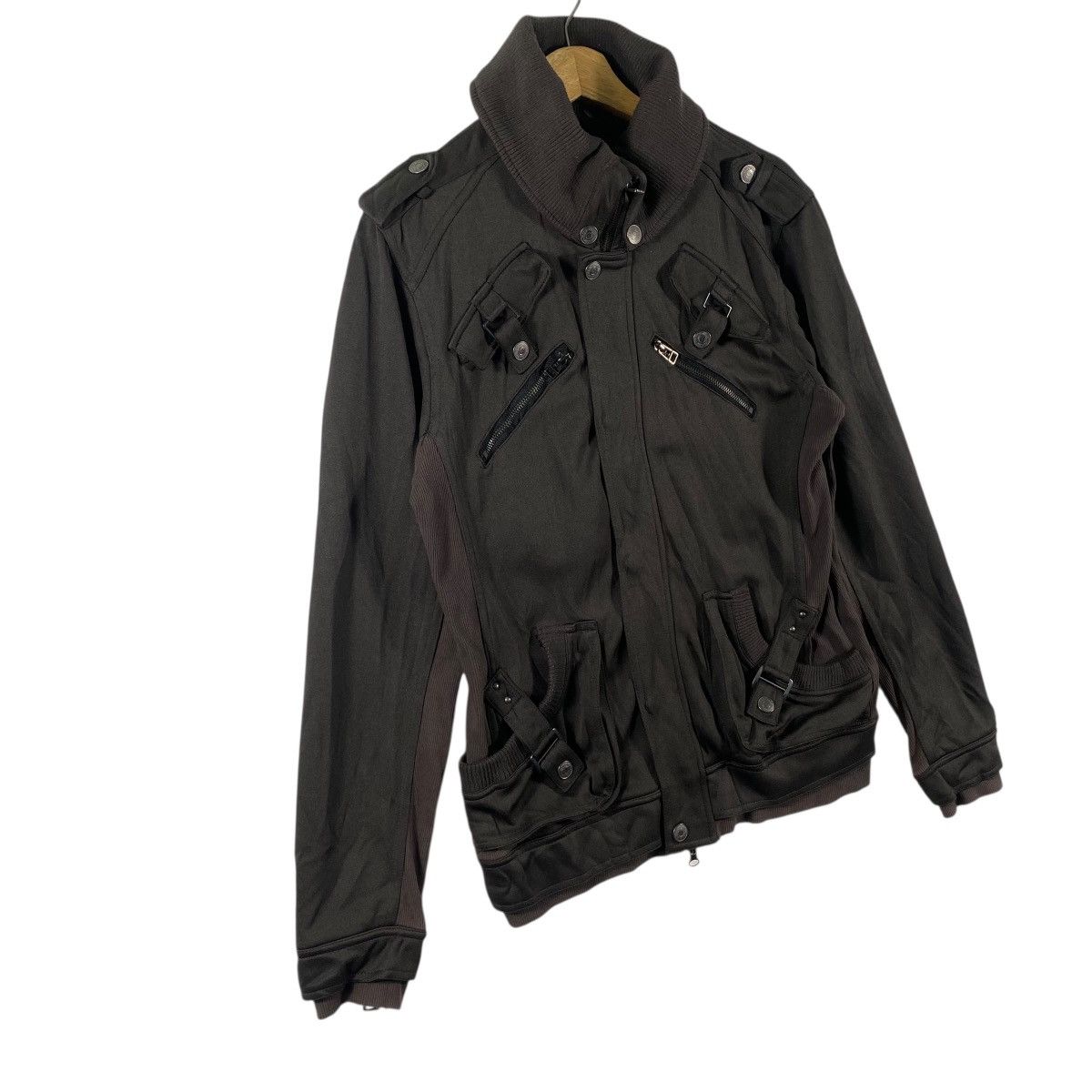 In The Attic In The Attic Distressed Style Punk Zipper/Button Jacket Size US L / EU 52-54 / 3 - 3 Thumbnail