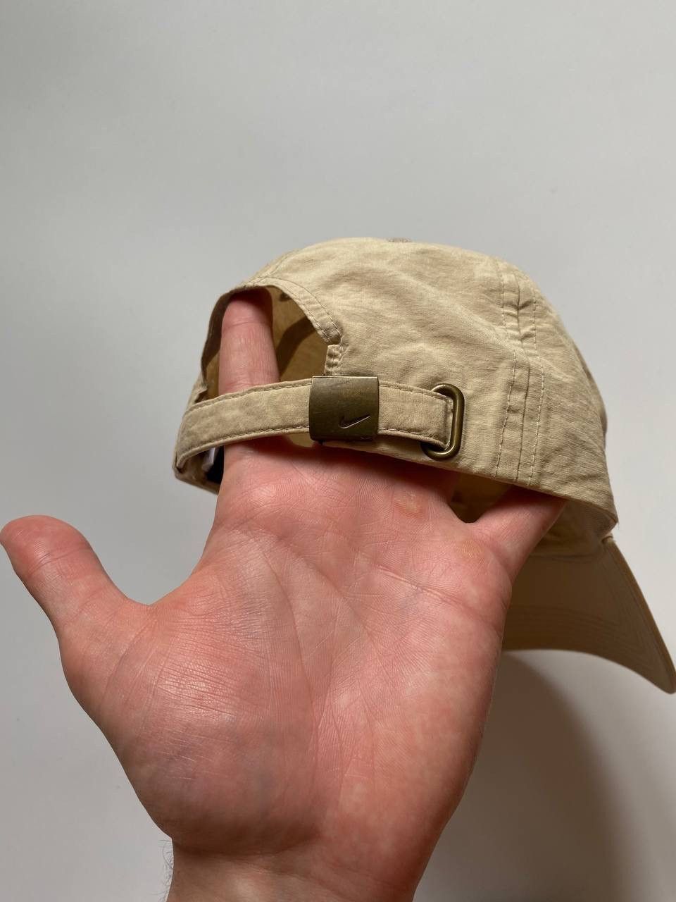 Nike Vintage Nike Metal Swoosh small logo cap Beige OS Size ONE SIZE - 4 Thumbnail