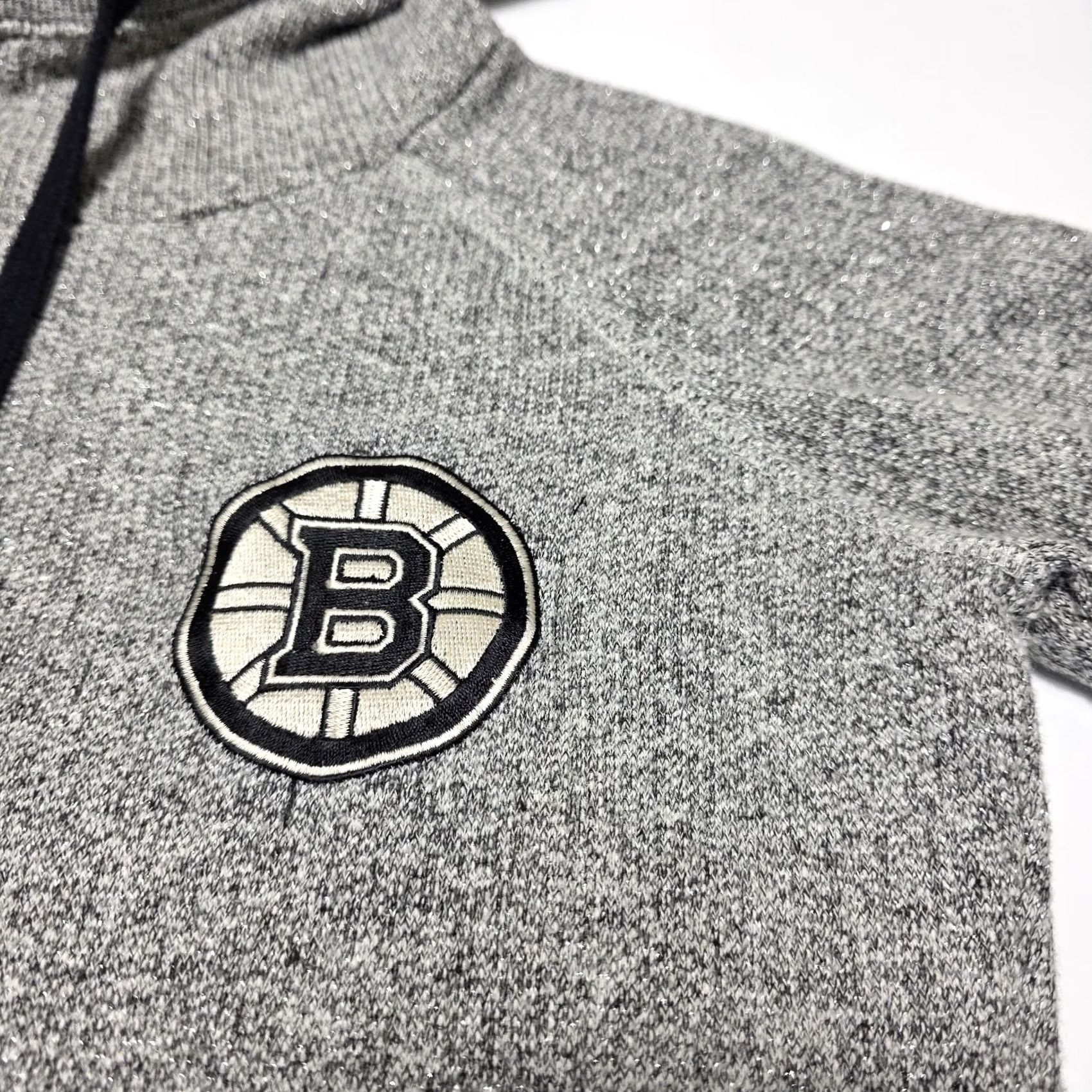 NHL Boston Bruins Old Time Hockey Newbury Collection Women’s Small Gray Hoodie NHL Size S / US 4 / IT 40 - 5 Thumbnail