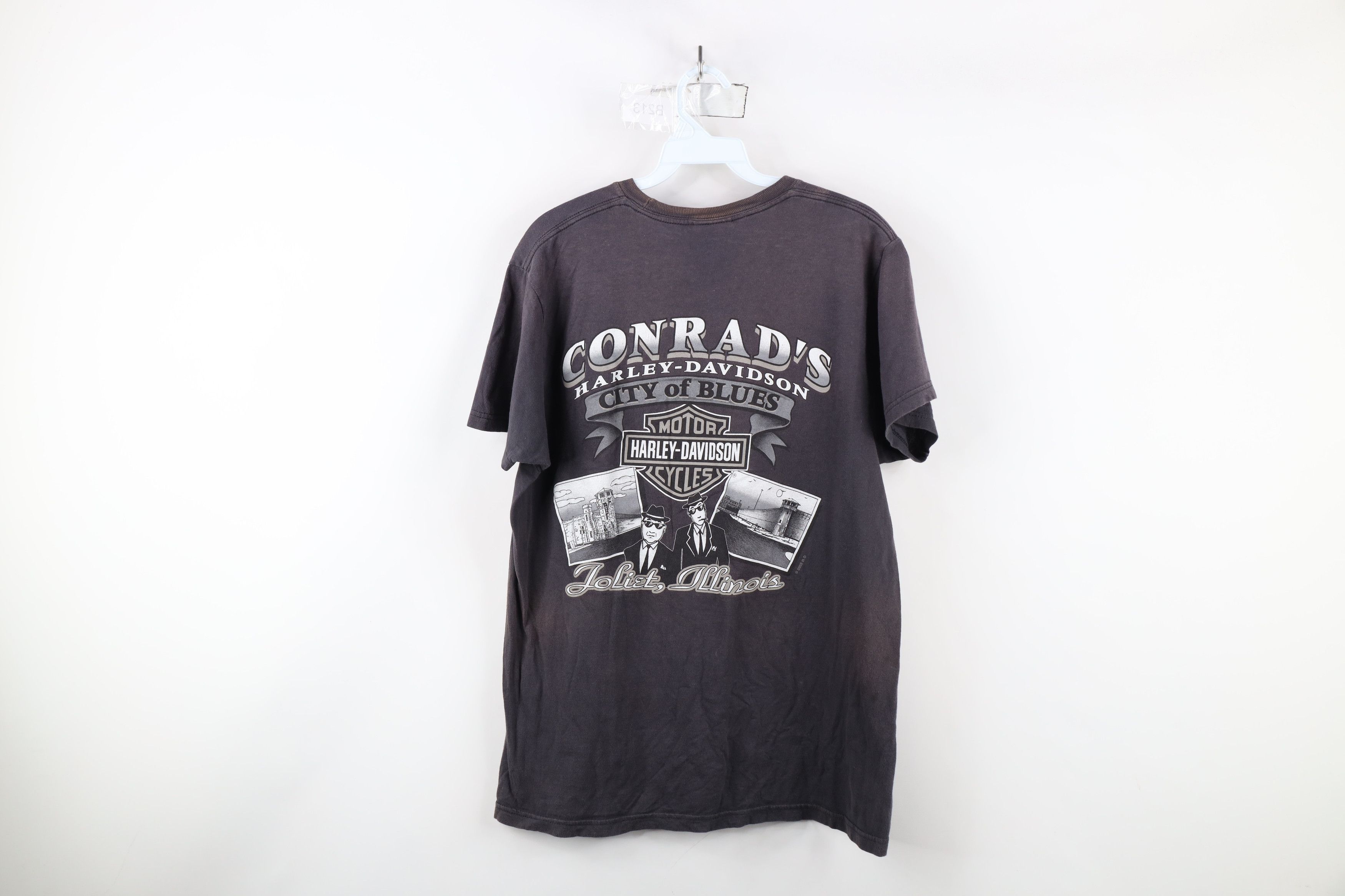 Harley Davidson × Vintage Vintage Y2K Harley Davidson Tribal Skull Barbwire T-Shirt Size US L / EU 52-54 / 3 - 13 Thumbnail