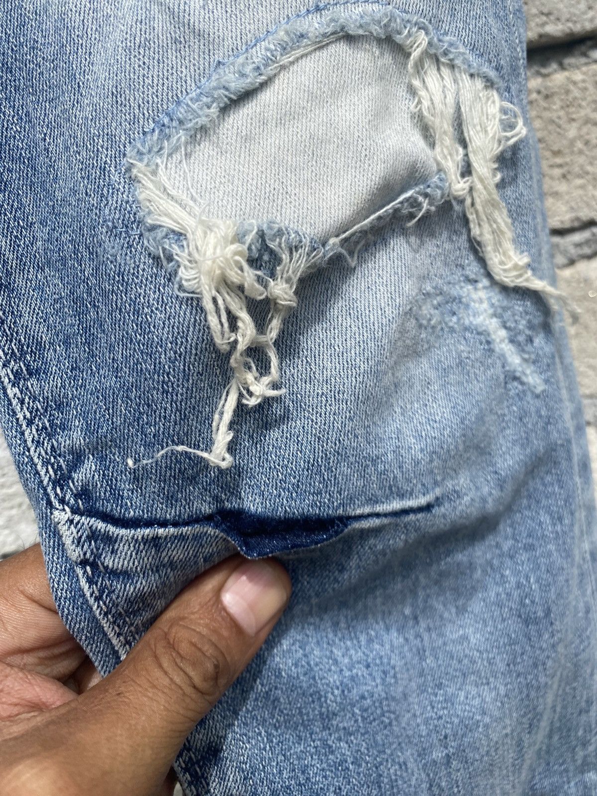 GOSTAR DE FUGA Distressed style gostar de fuga s20-09sep jeans unisex Size US 32 / EU 48 - 7 Thumbnail