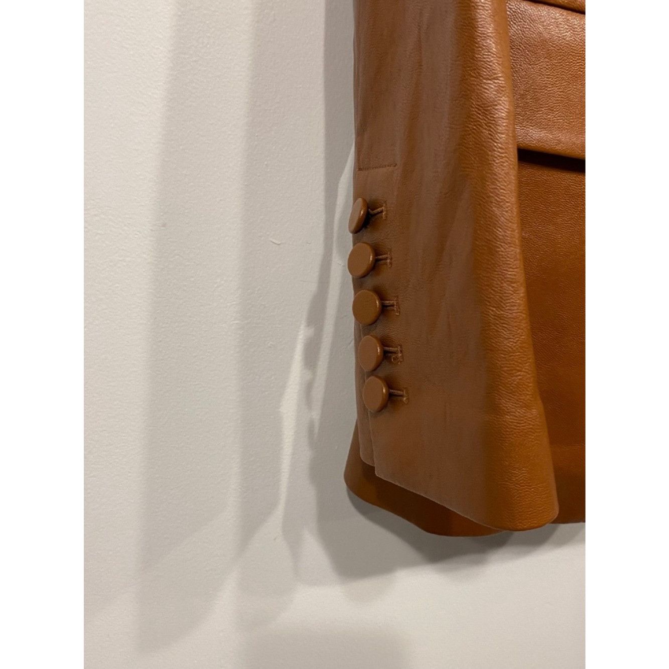 A.L.C. ALC Dakota Oversized Vegan Faux Leather Jacket Blazer in Cog Size S / US 4 / IT 40 - 4 Thumbnail