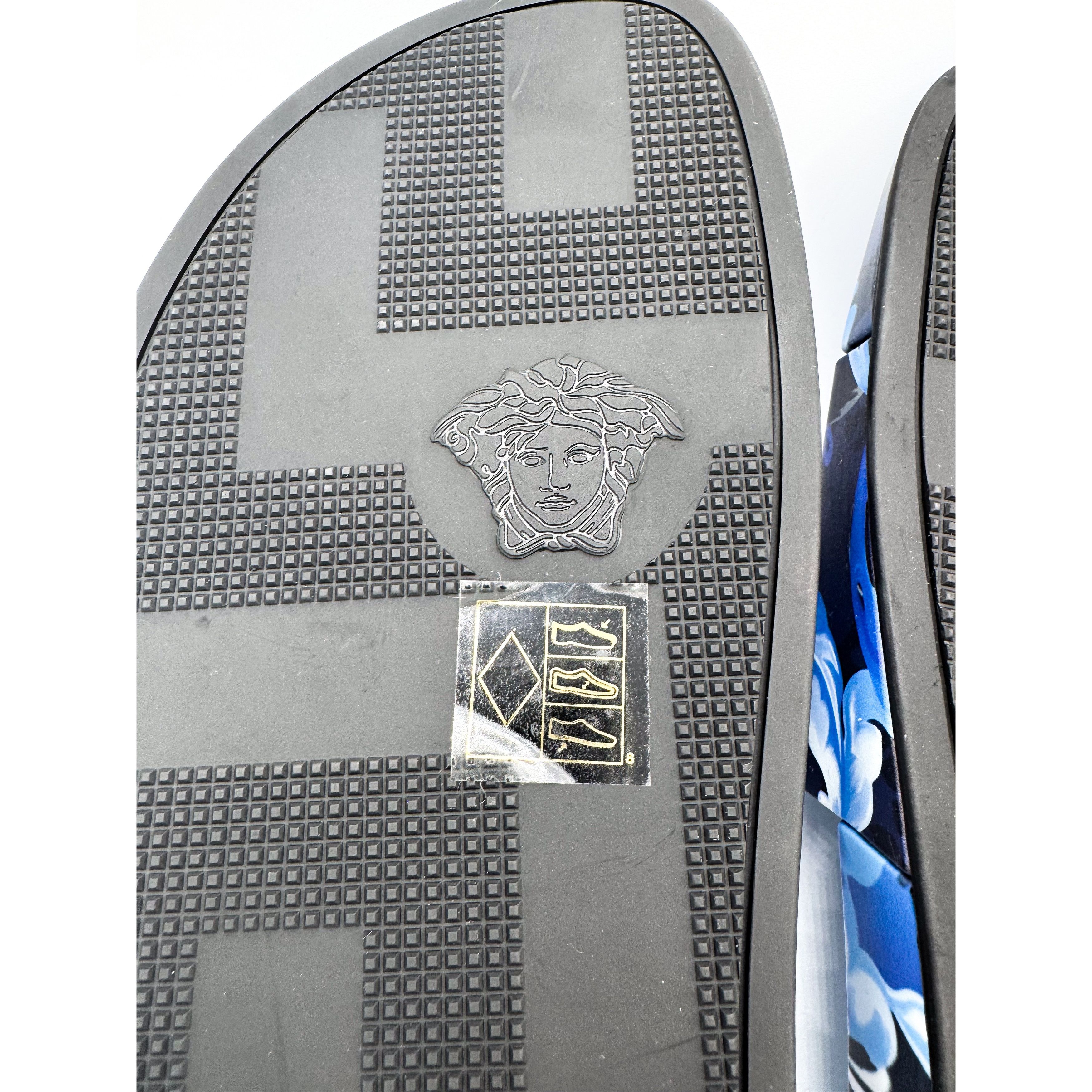 Versace Versace Blue Baroccoflage Slides US 10 / EU 43 Size US 10 / EU 43 - 11 Thumbnail