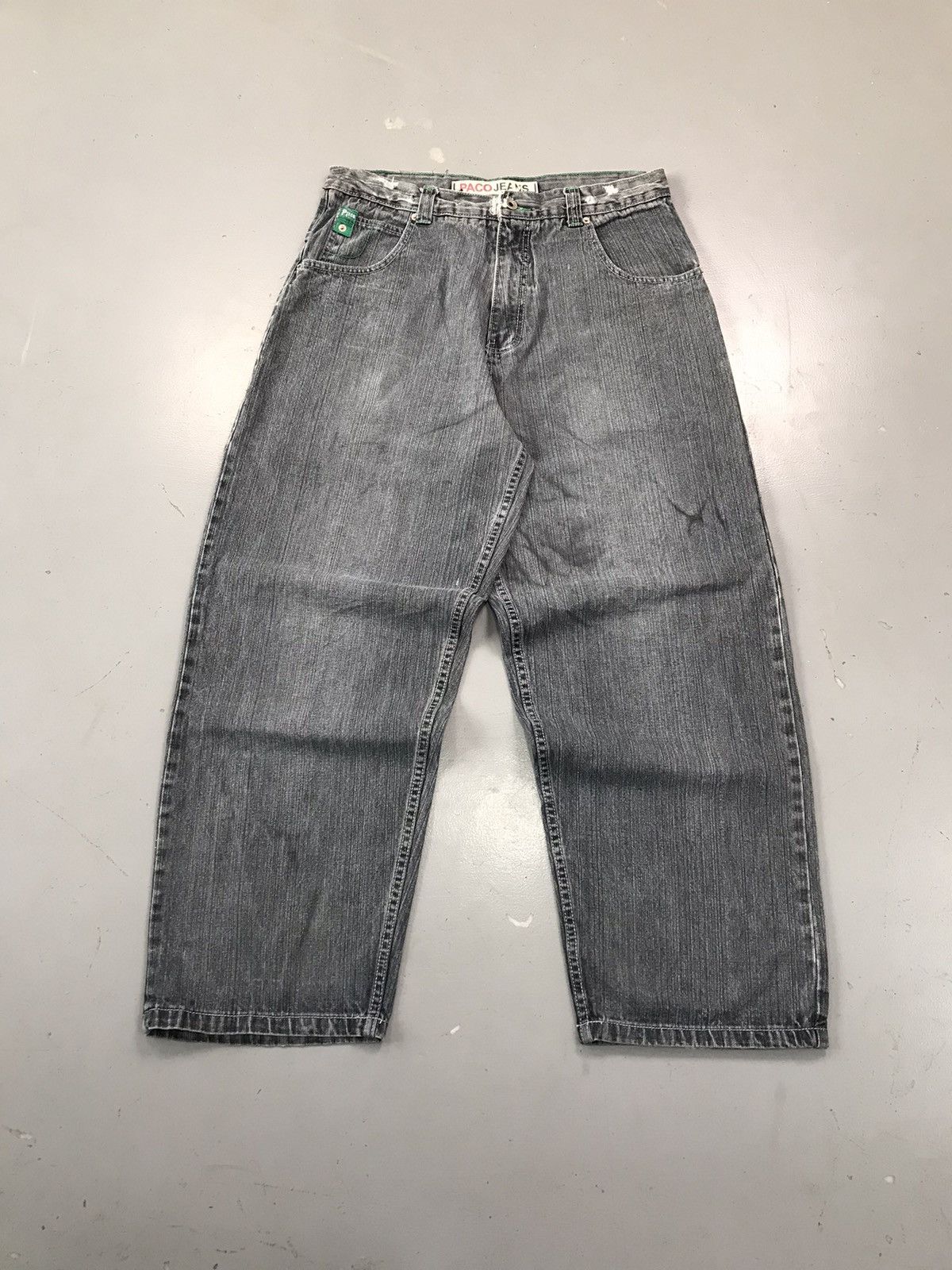 JNCO × Southpole × Vintage Vintage paco Jeans green tab baggy fit denim Size US 34 / EU 50 - 1 Thumbnail
