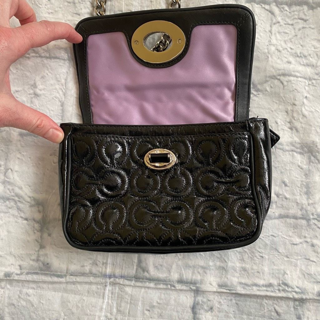 Coach Coach mini shoulder/crossbody bag w/twist latch closure w/satin inner lining Size ONE SIZE - 8 Thumbnail