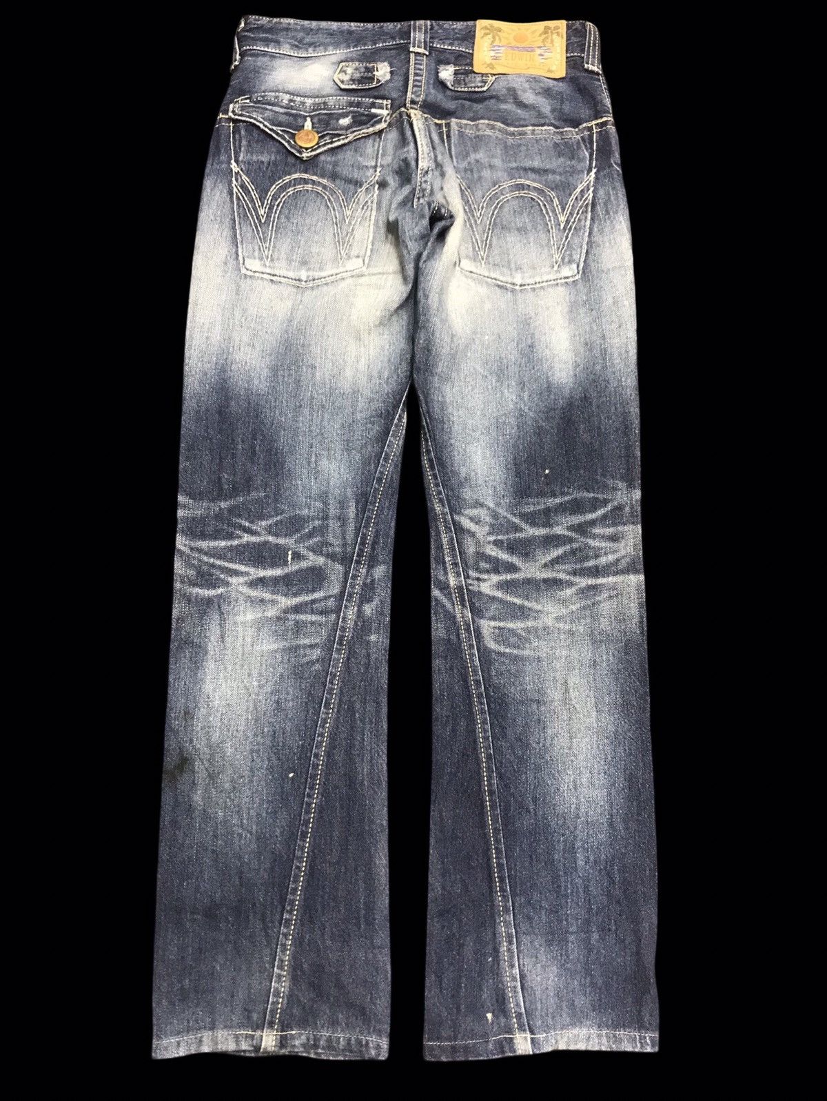 Edwin EDWIN DISTRESSED STONEWASH TWISTED LEG DENIM F145 Size US 32 / EU 48 - 2 Thumbnail