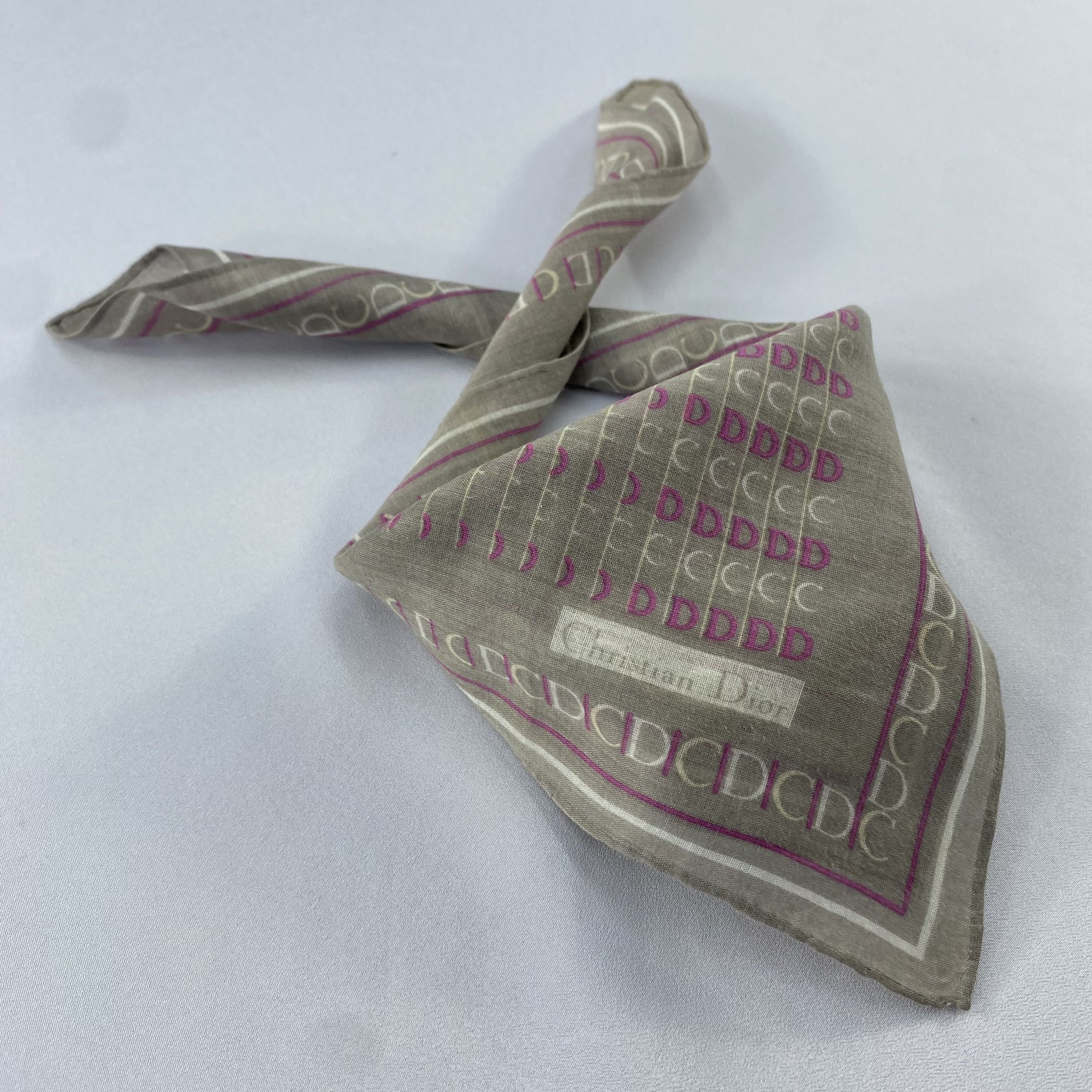 Vintage Christian Dior Handkerchief / Bandana / Neckerchief C866 Size ONE SIZE - 1 Thumbnail