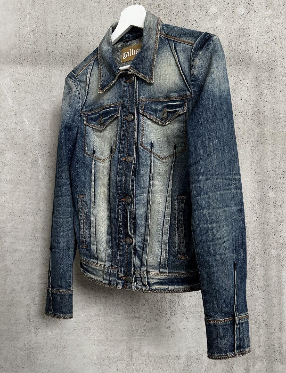 John Galliano Galliano "Cherub & Heraldry" Denim Jacket SS07 Size S / US 4 / IT 40 - 4 Thumbnail