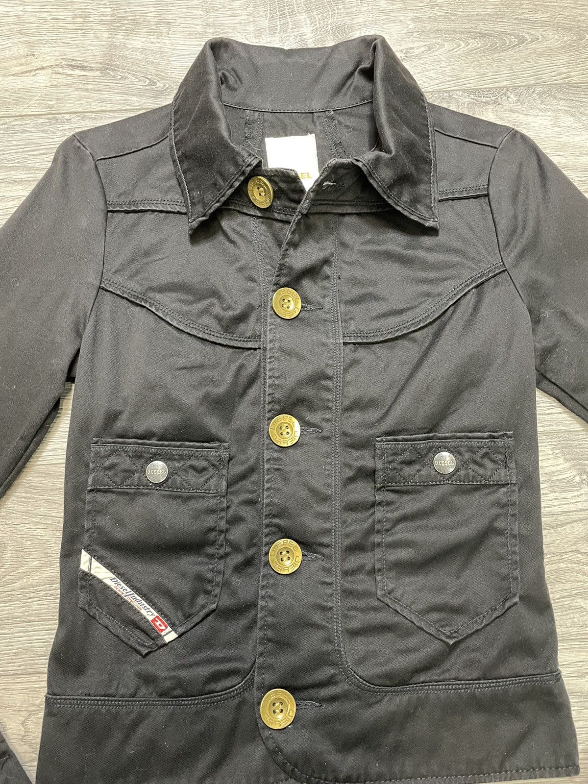 Diesel Vintage Y2K Diesel Industry Black Moto Utility Jacket XS Size XS / US 0-2 / IT 36-38 - 2 Thumbnail