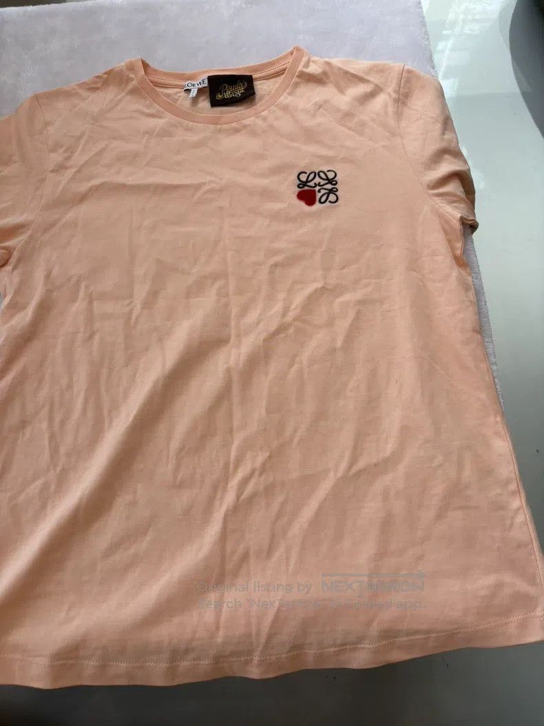 Loewe LOEWE Pink heart short-sleeve T-shirt, 520 limited edition Size L / US 10 / IT 46 - 1 Thumbnail