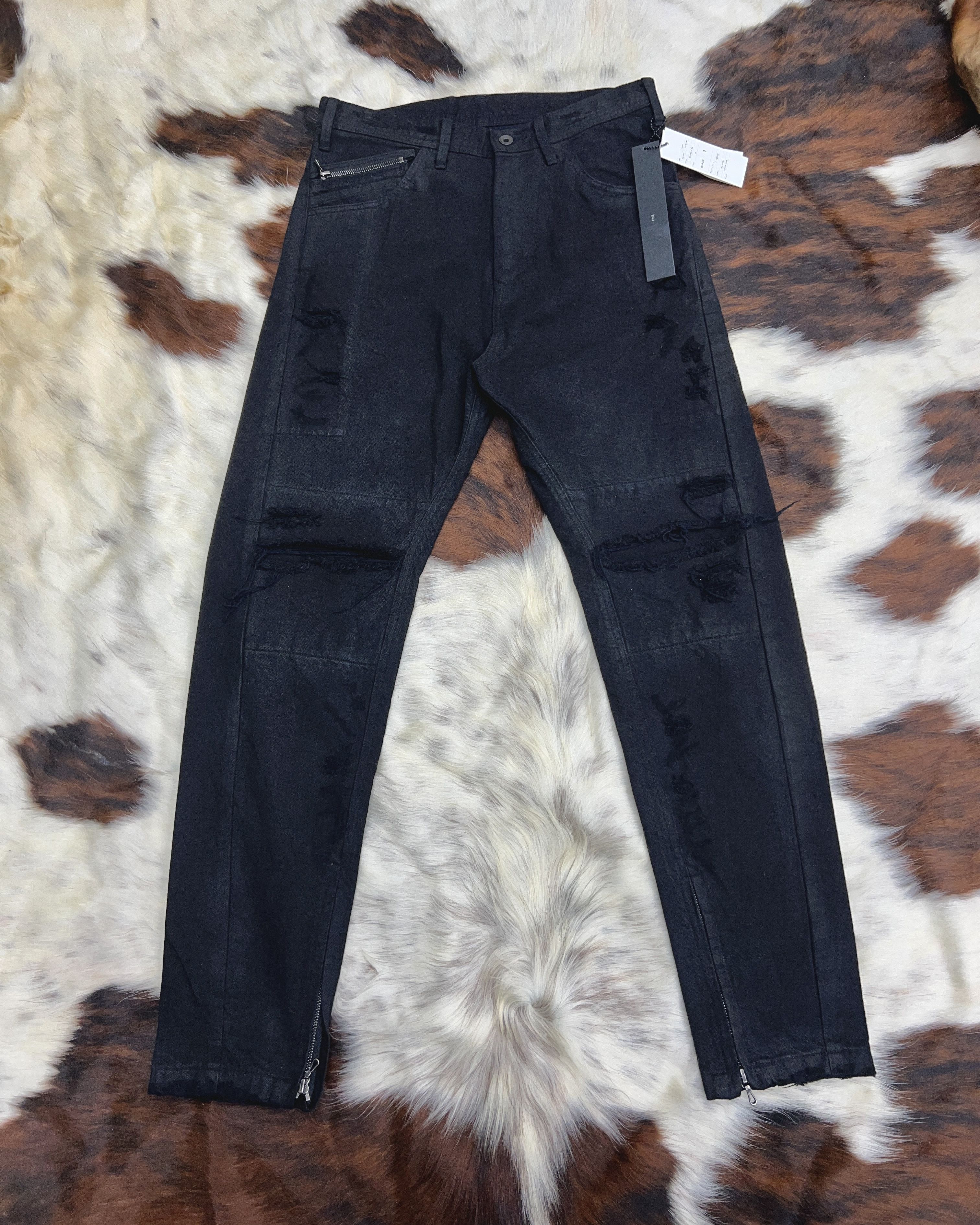 Julius Julius 18FW Semi Curved Distressed Jean Size US 28 / EU 44 - 2 Thumbnail