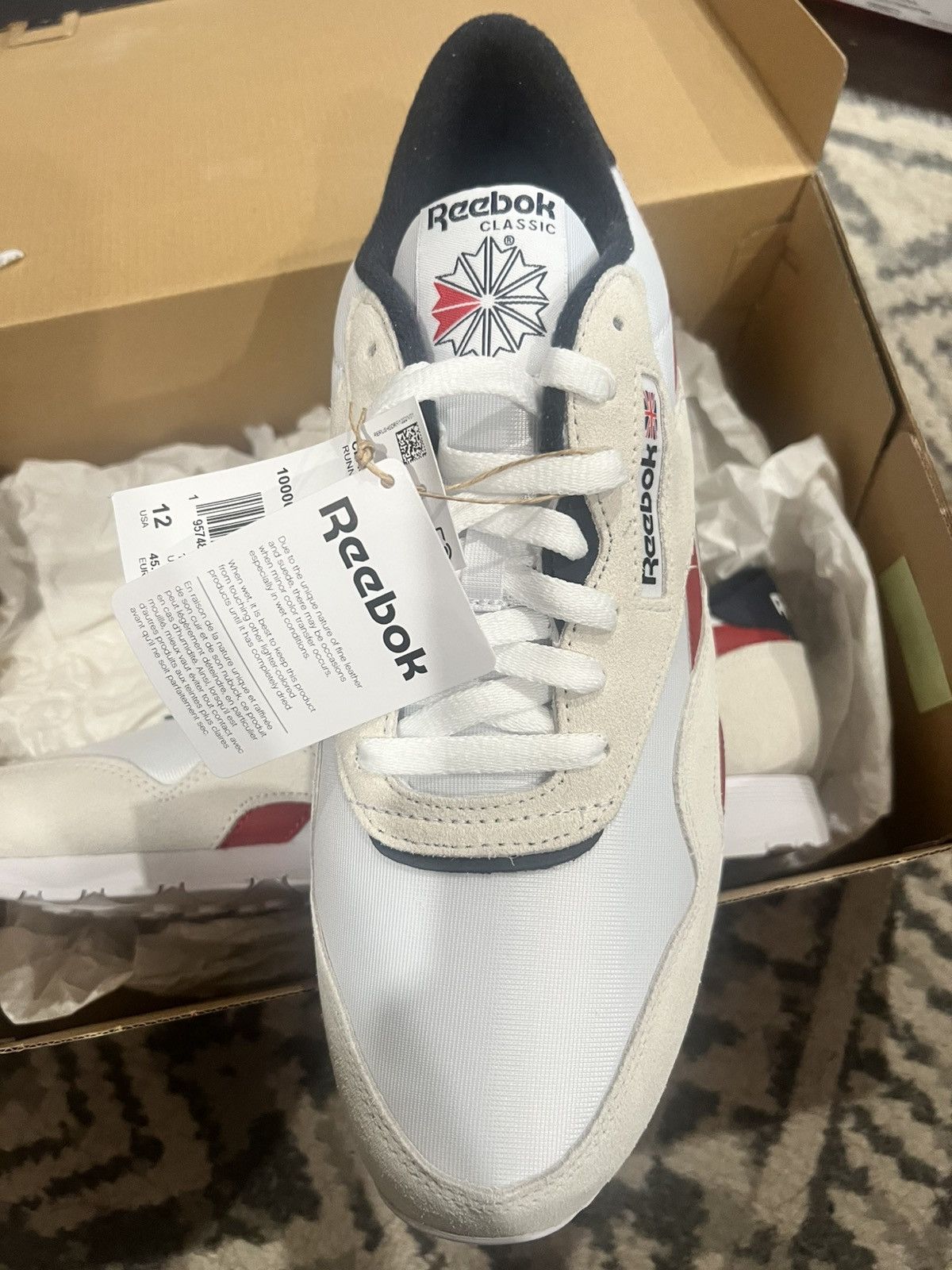 Reebok Reebok Classics White Blue Size US 12 / EU 45 - 4 Thumbnail