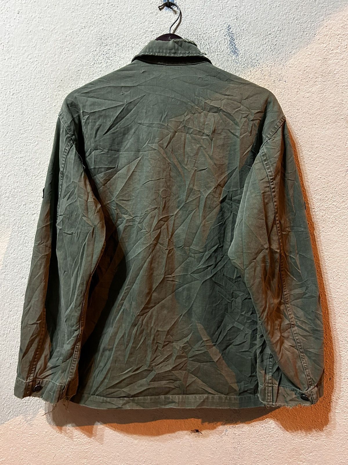 Vintage Vintage 40’s WW2 US ARMY HBT 13 STARS MILITARY SHIRT Size US L / EU 52-54 / 3 - 2 Thumbnail