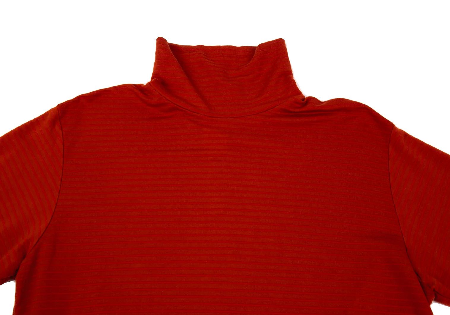 Yohji Yamamoto Yohji Yamamoto Striped Turtleneck Cutsew Red Size US S / EU 44-46 / 1 - 2 Thumbnail