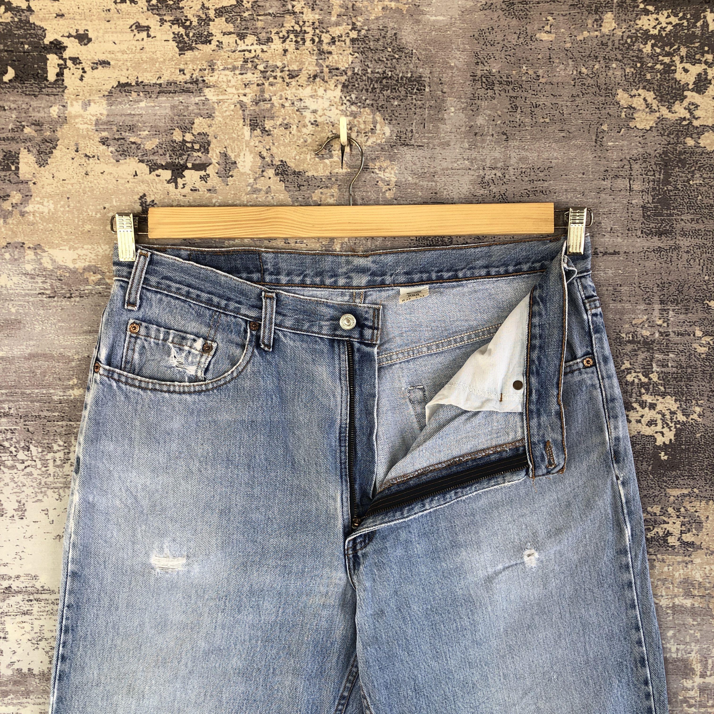 Levi's Vintage Levi's 550 Distressed Blue Jeans Denim Pants Size US 36 / EU 52 - 6 Thumbnail