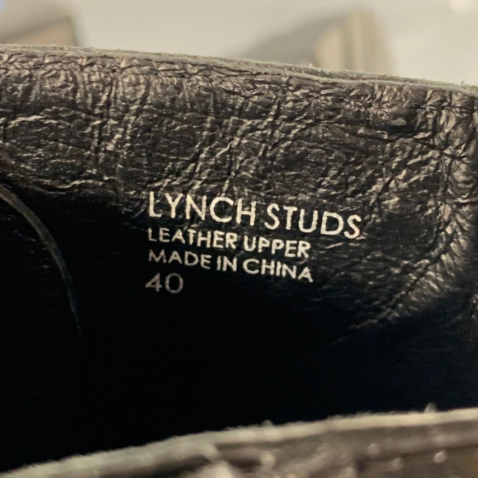 ASH Lynch Studs Black Studded Leather Lug Sole Zip Up Combat Size US 10 / IT 40 - 8 Thumbnail