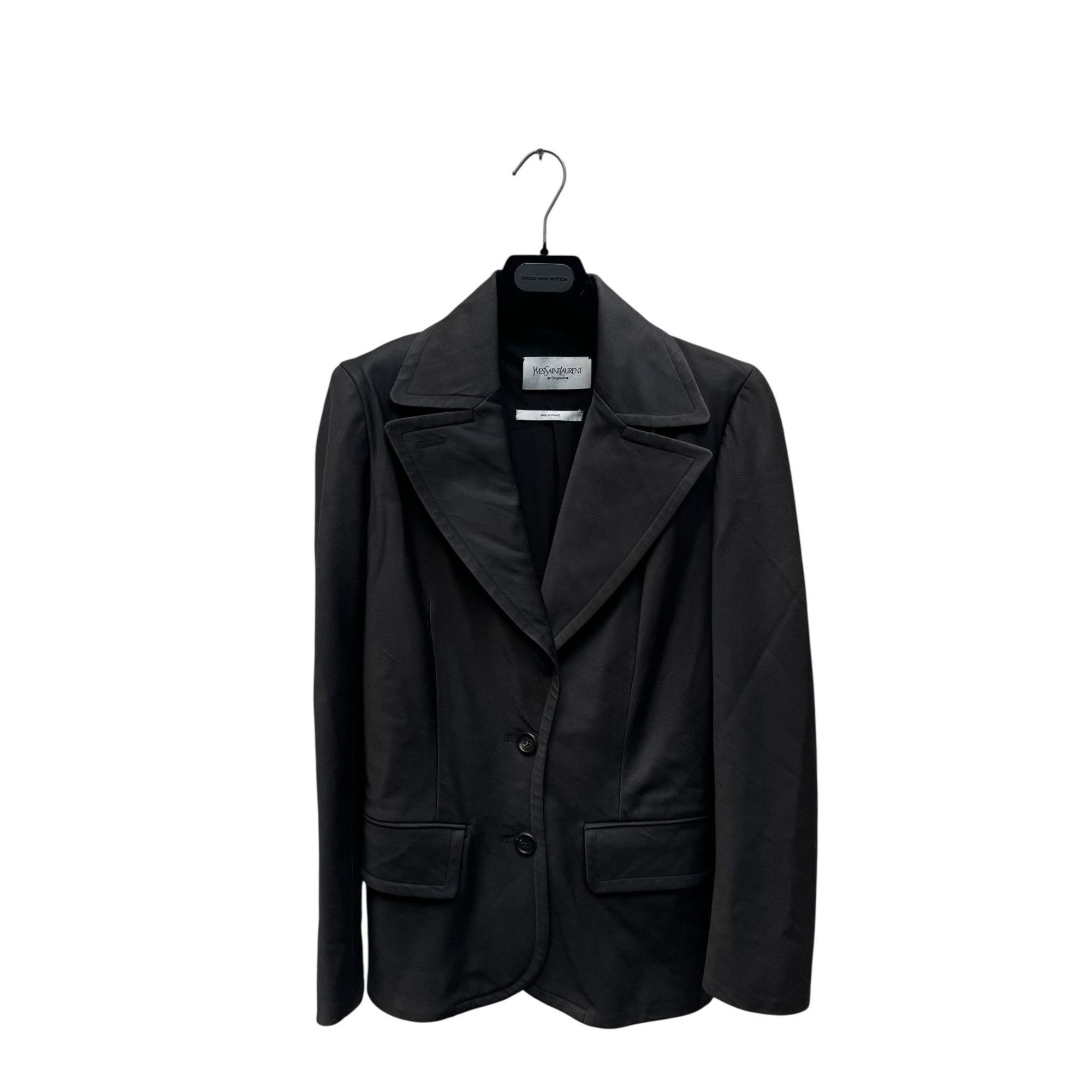 Yves Saint Laurent by Stefano Pilati Sculptural Black Blazer Jacket Size S / US 4 / IT 40 - 1 Thumbnail