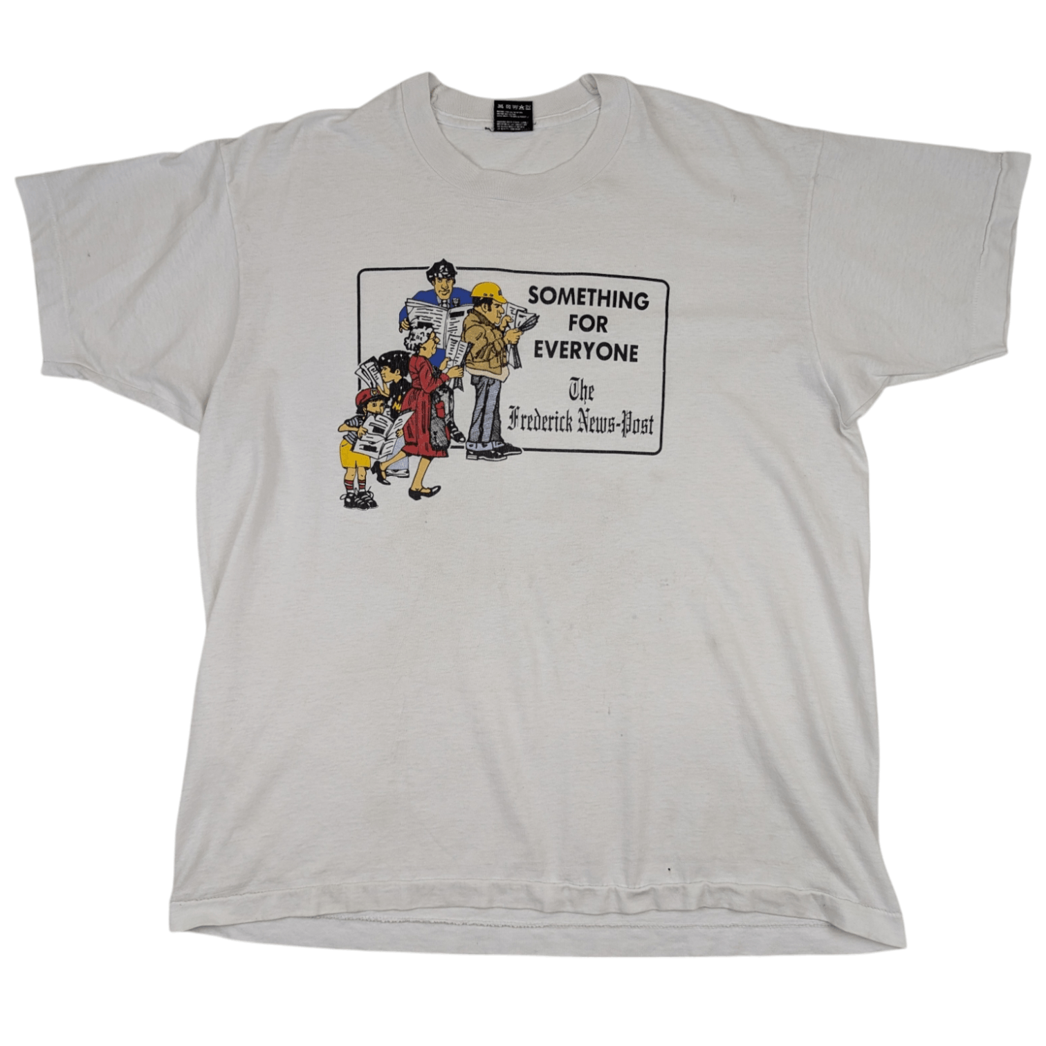 Fruit Of The Loom Vintage 90's FREDERICK NEW POST T-Shirt Single Stitches Tee Size US XL / EU 56 / 4 - 2 Thumbnail