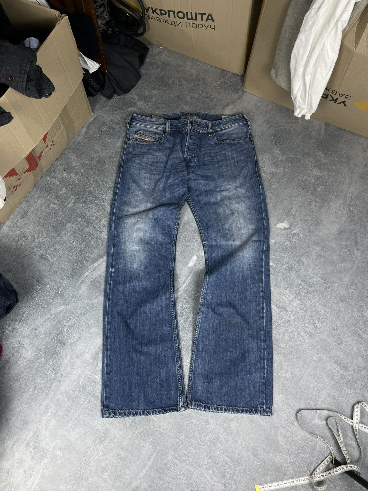 Diesel Crazy flared Diesel Larkee washed denim jeans Size US 34 / EU 50 - 5 Thumbnail