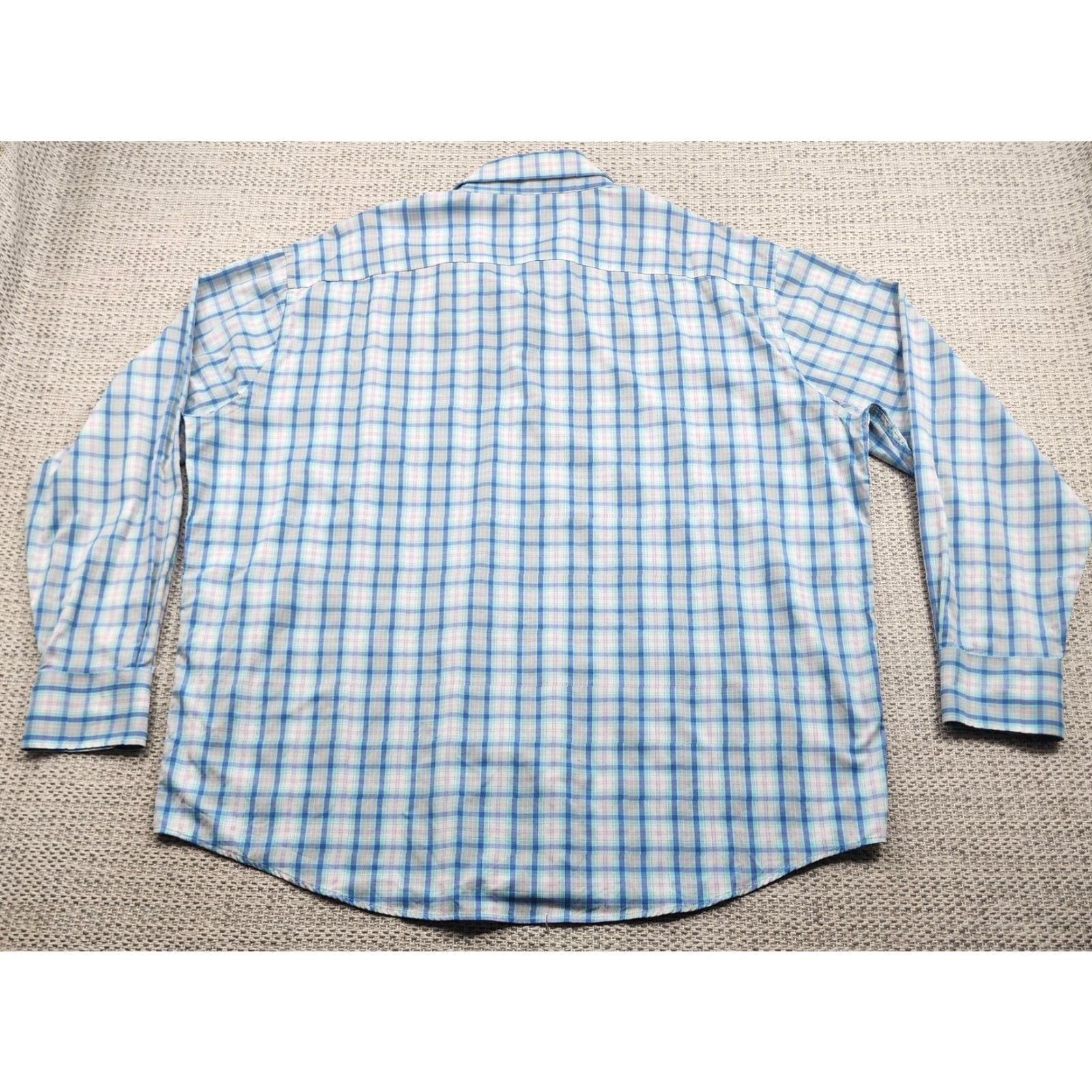 Peter Millar Peter Millar Shirt Mens 2XL Blue Plaid Summer Comfort Stretch Button Up Easy Care Size US XXL / EU 58 / 5 - 7 Thumbnail