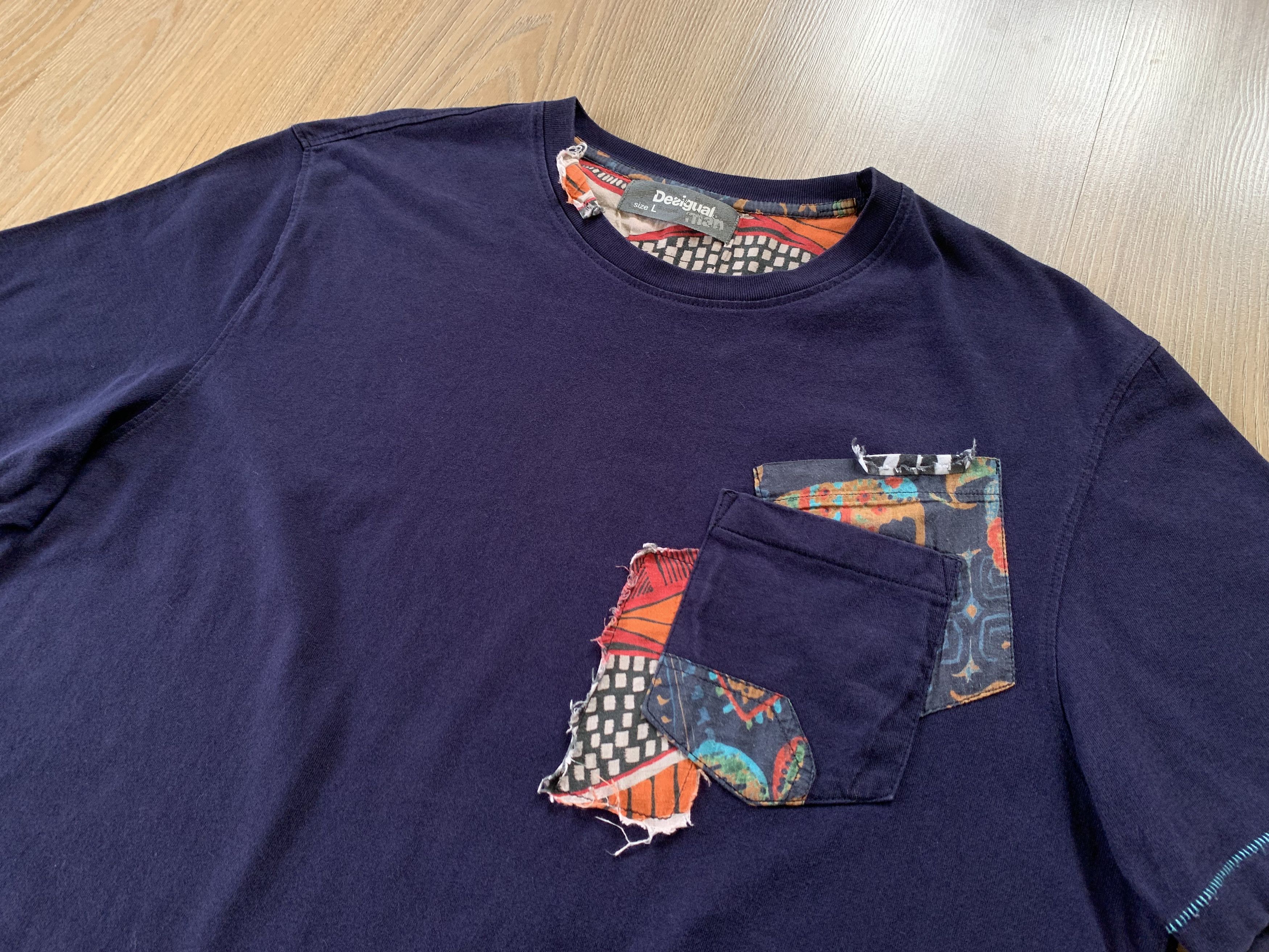 Designer × Desigual Vintage Desigual Printed T Shirt Size US L / EU 52-54 / 3 - 4 Thumbnail